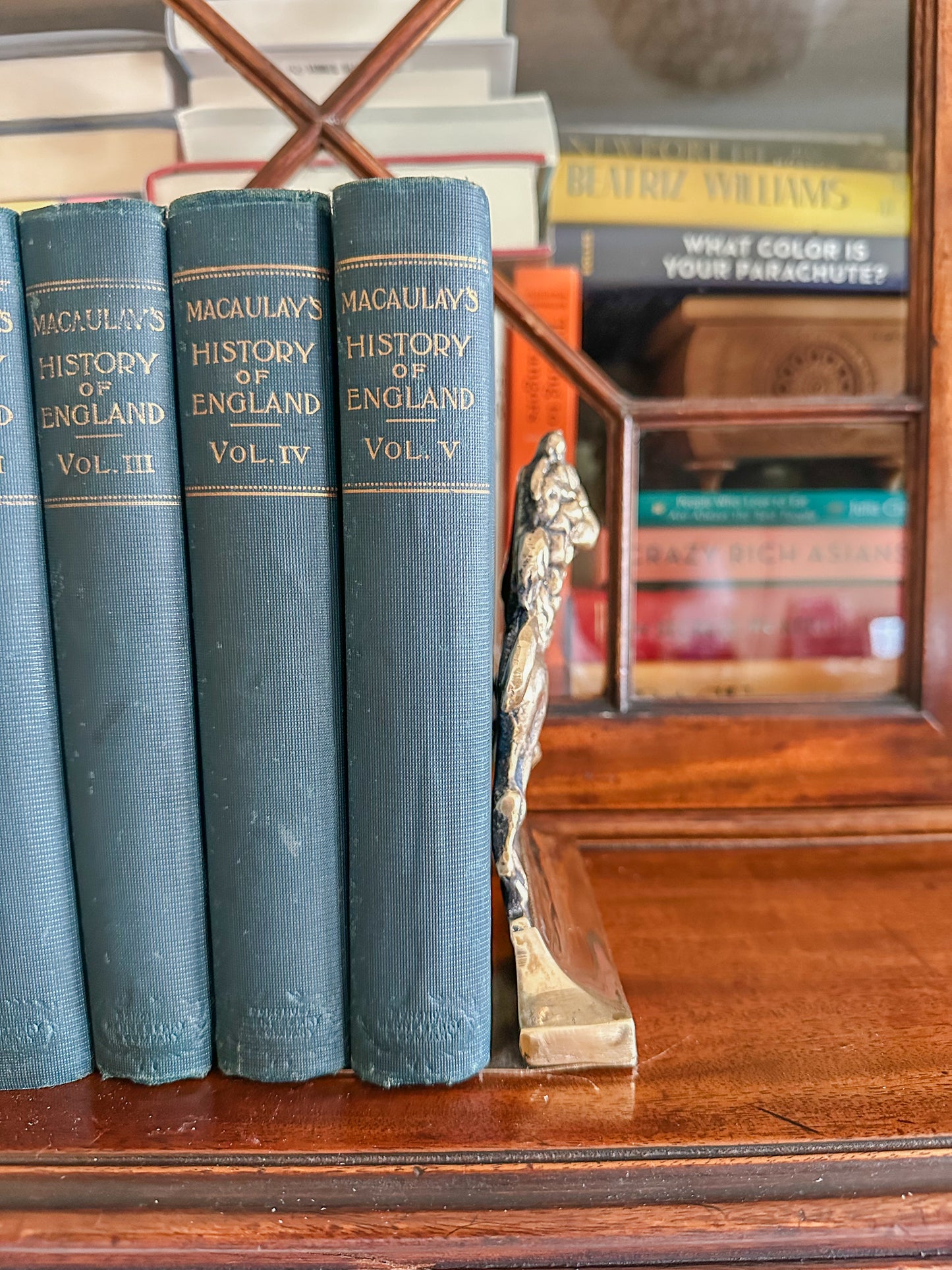 British Royal Heraldic Brass Bookends