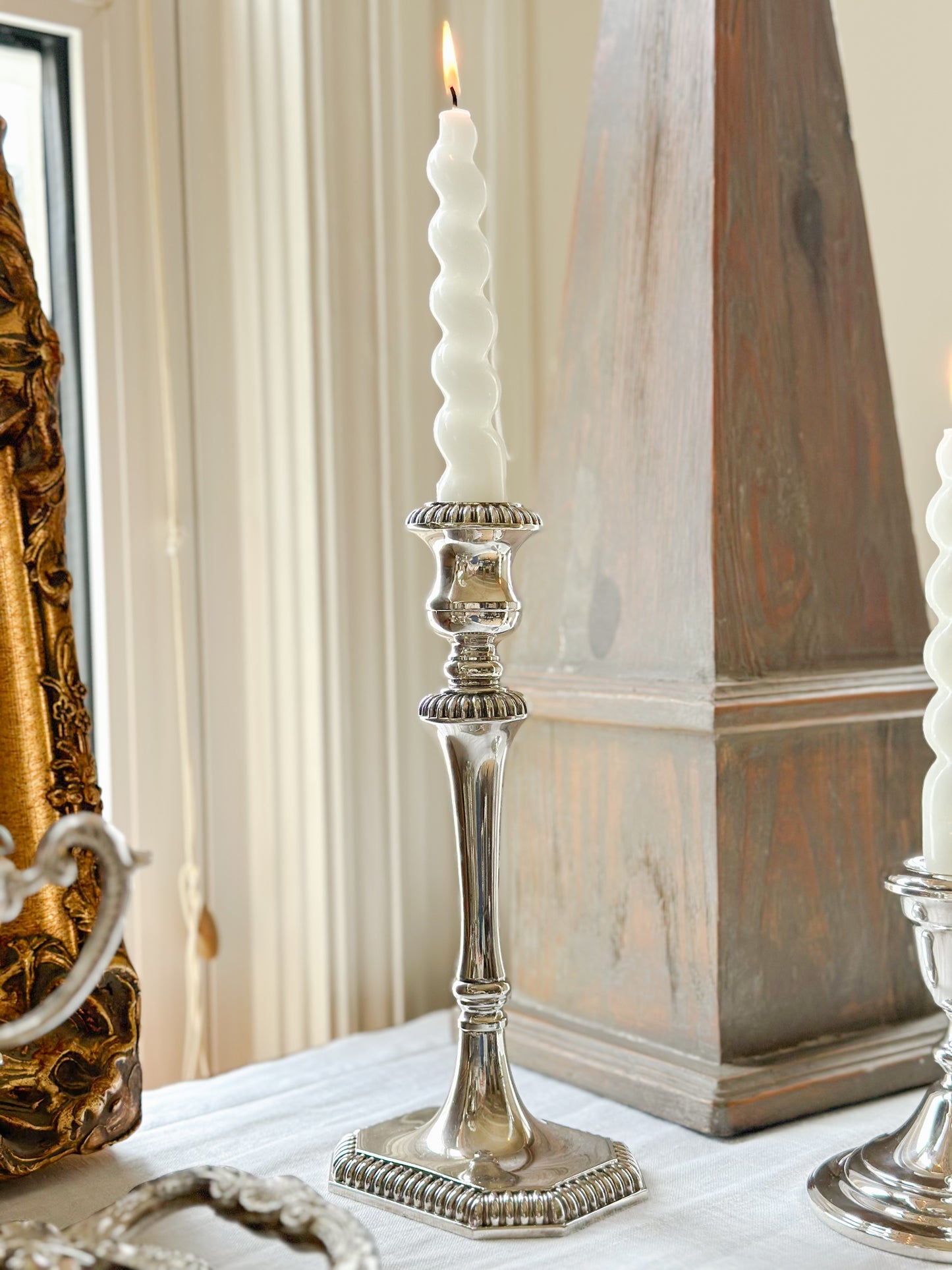 Sheffield Silverplate Candlesticks