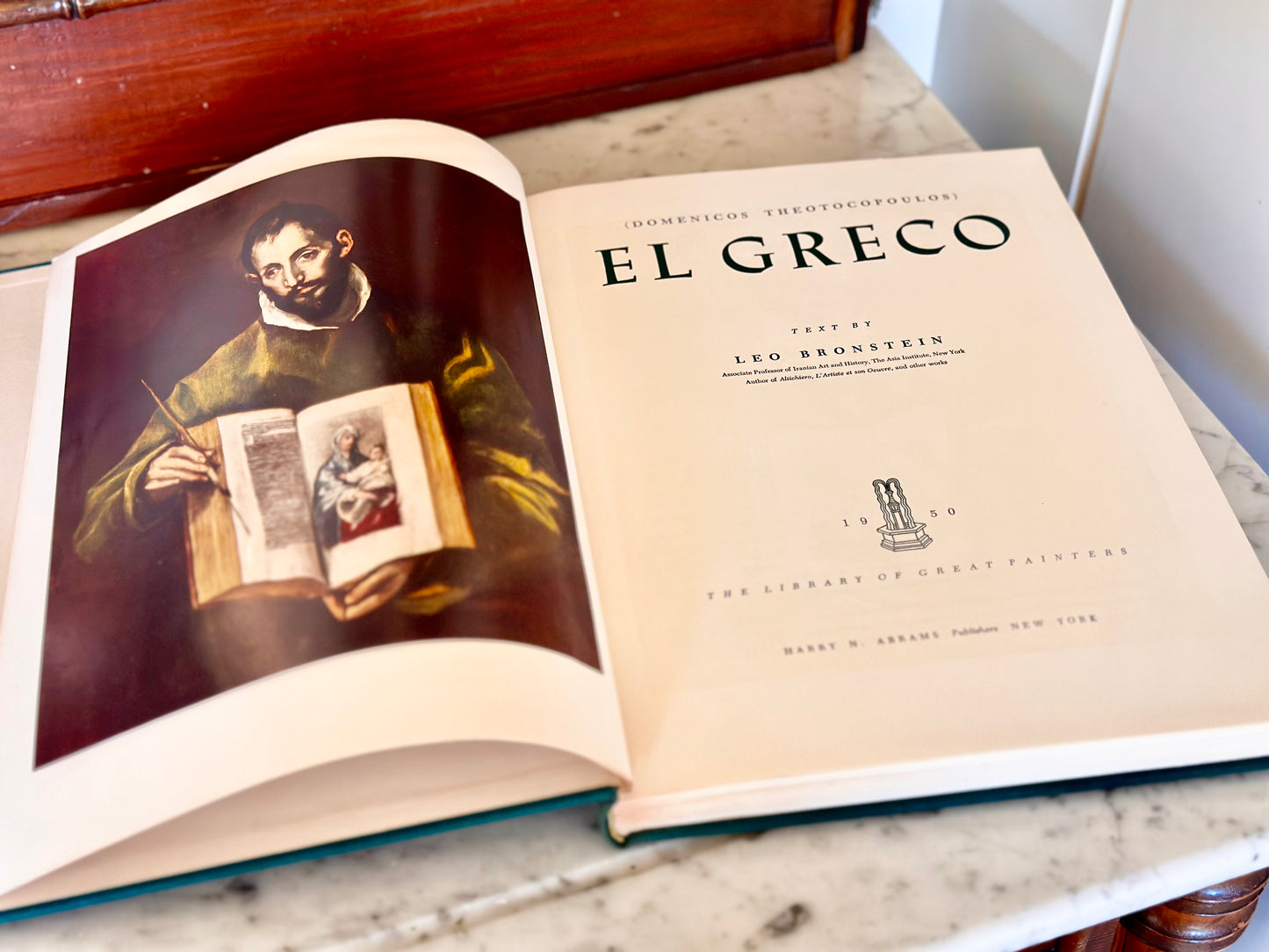 Vintage El Greco Coffee Table Book