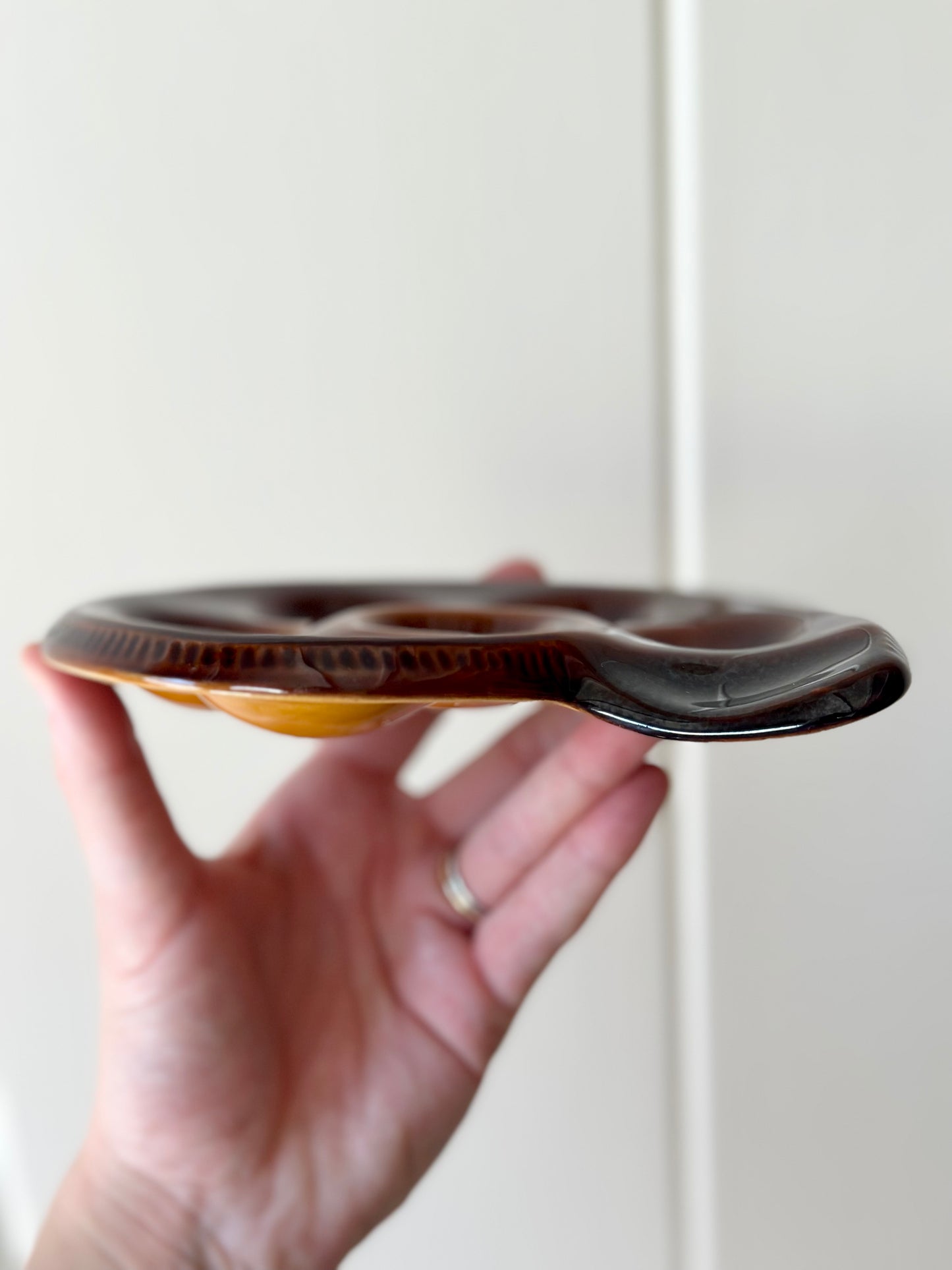 Majolica Style Escargot Plates (Set of 8)