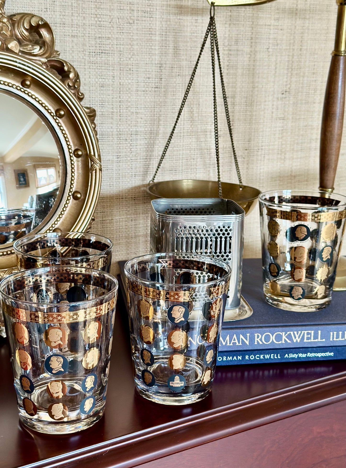 MCM Presidents Highball Glasses (Set of 4)