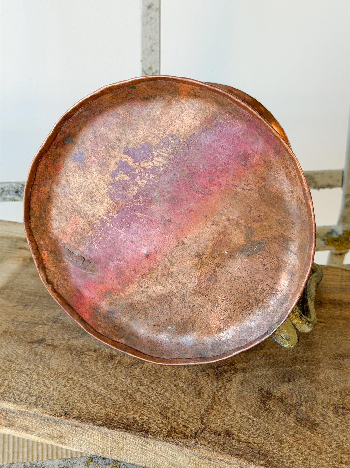 Antique Hand-Hammered Copper Vessel