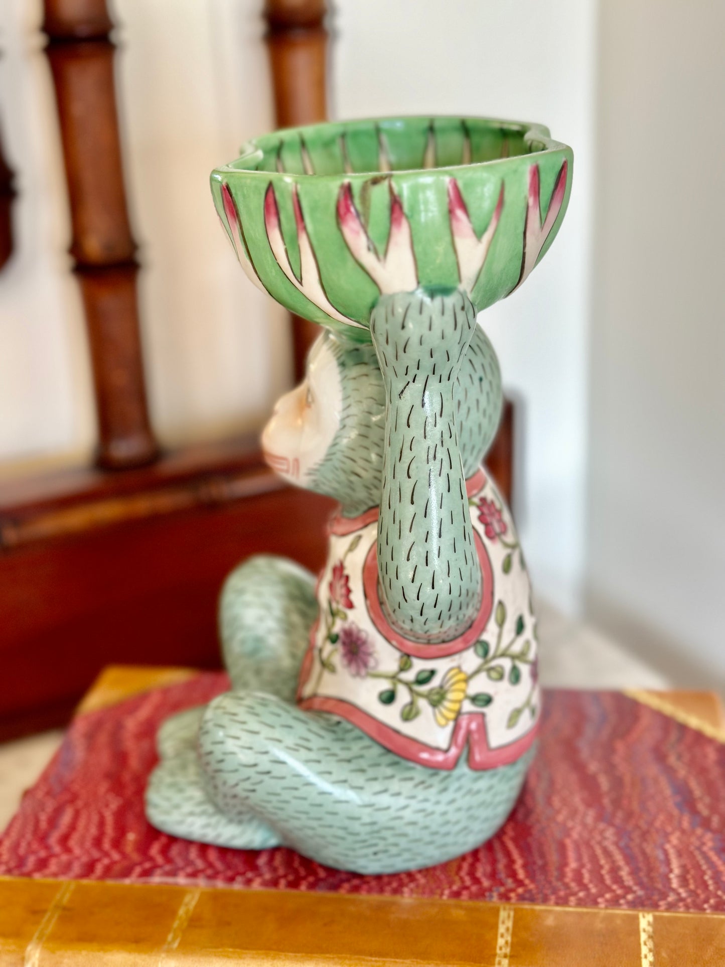 Vintage Monkey and Bok Choy Bowl