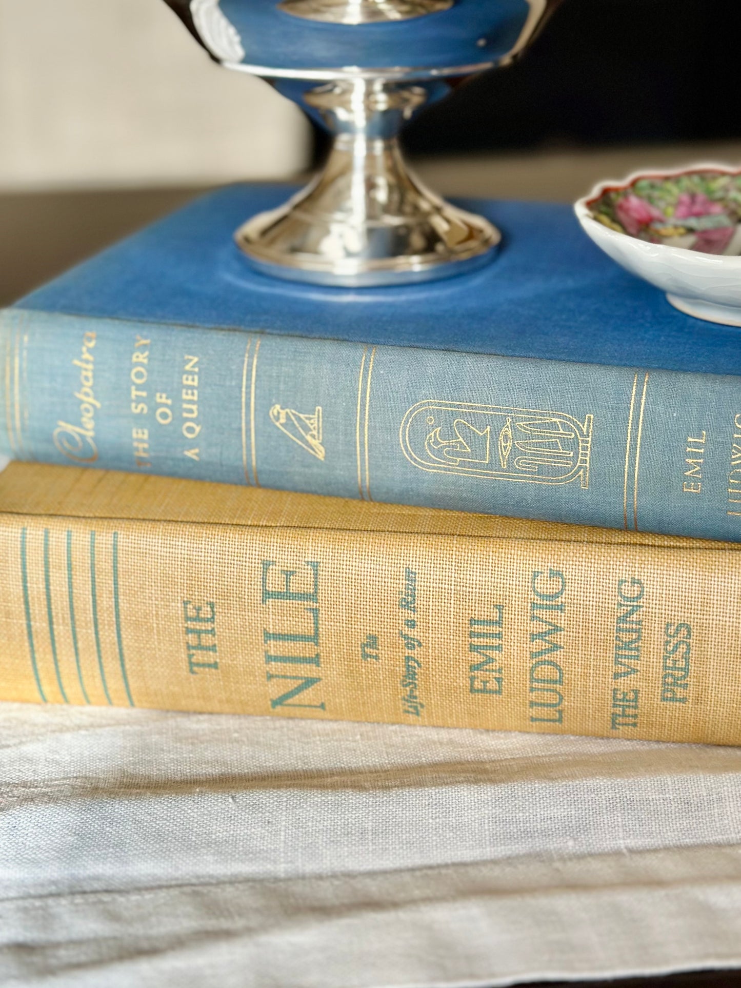 Cleopatra & The Nile Vintage Book Duo (Set of 2)