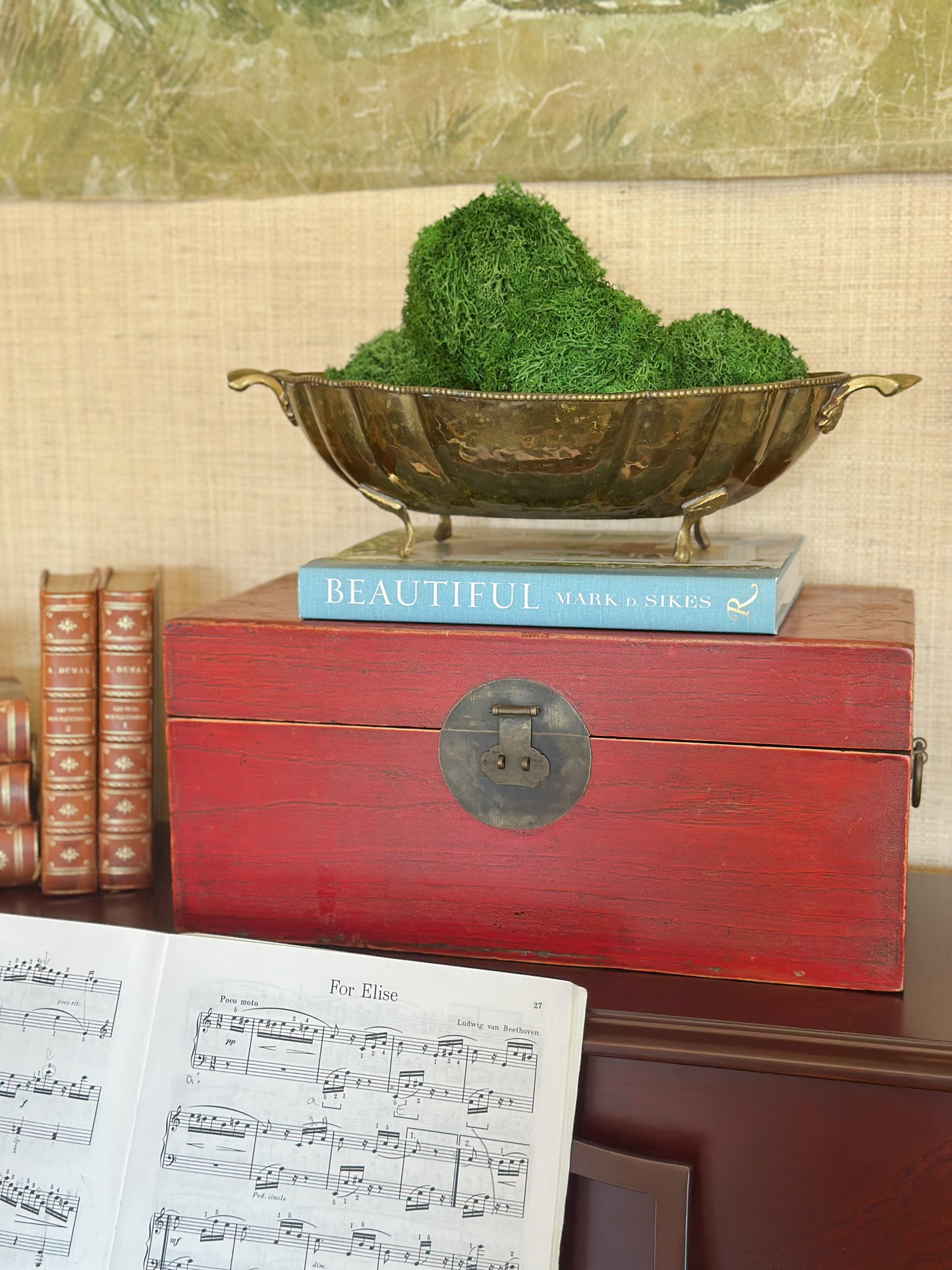 Antique Chinese Lacquered Wooden Box