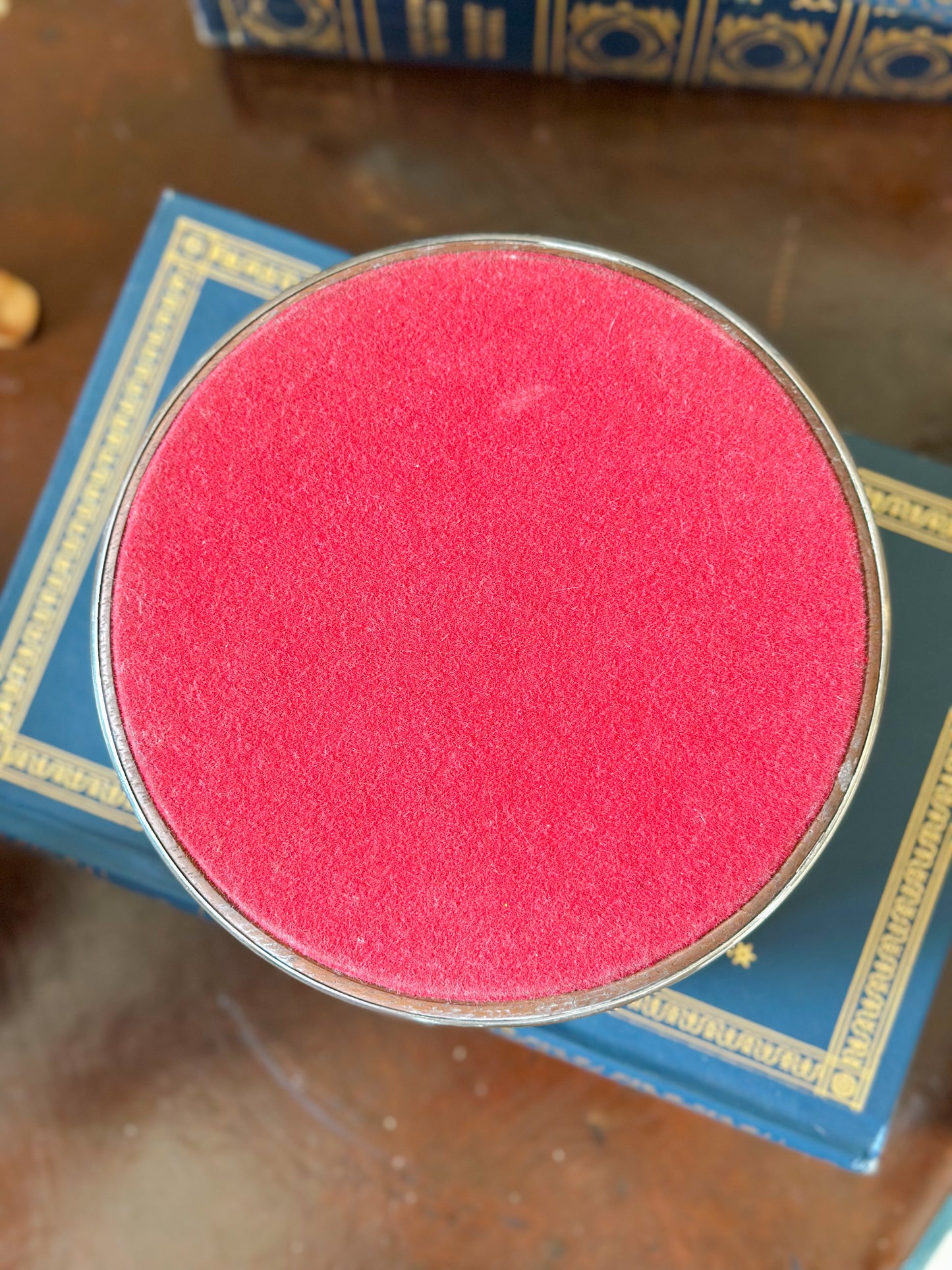 Vintage English Silverplate Wine Coaster