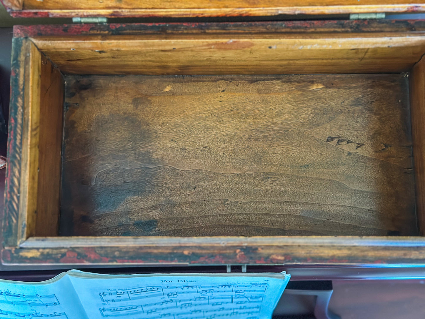 Antique Chinese Lacquered Wooden Box