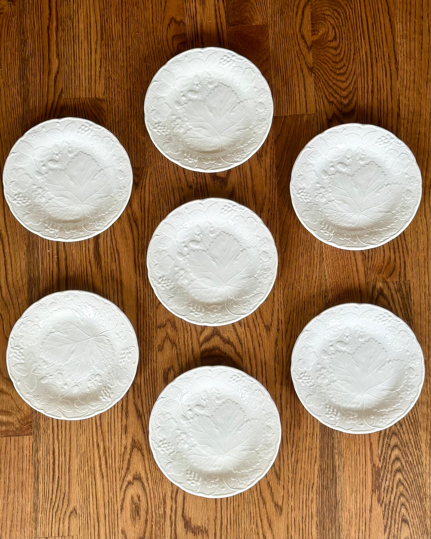 Vintage Davenport English Majolica Reproduction 7-Piece Set