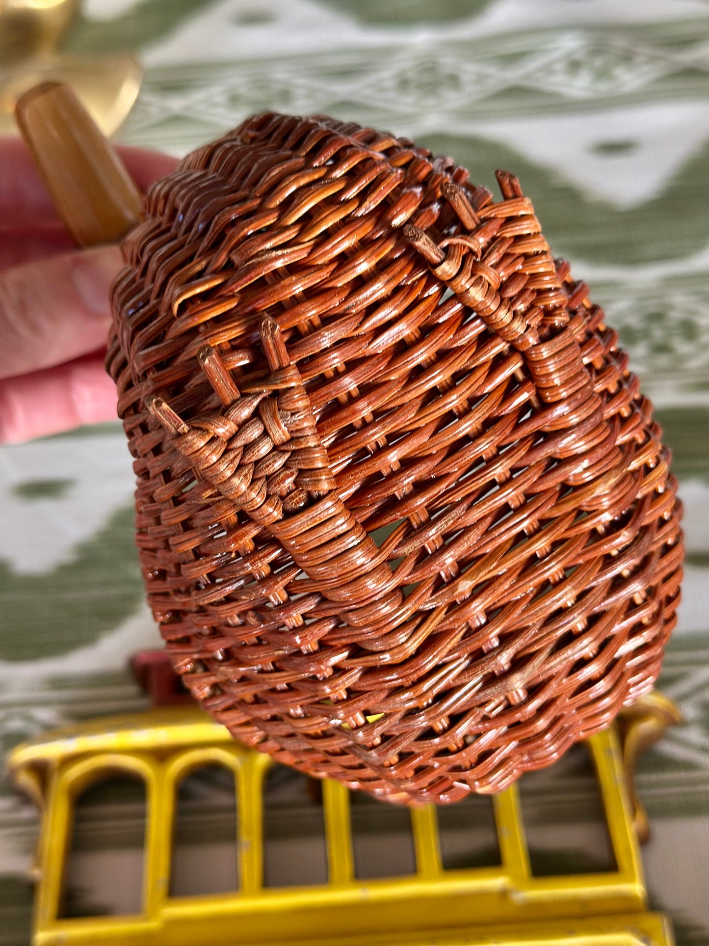 Mini Wicker Duck Basket
