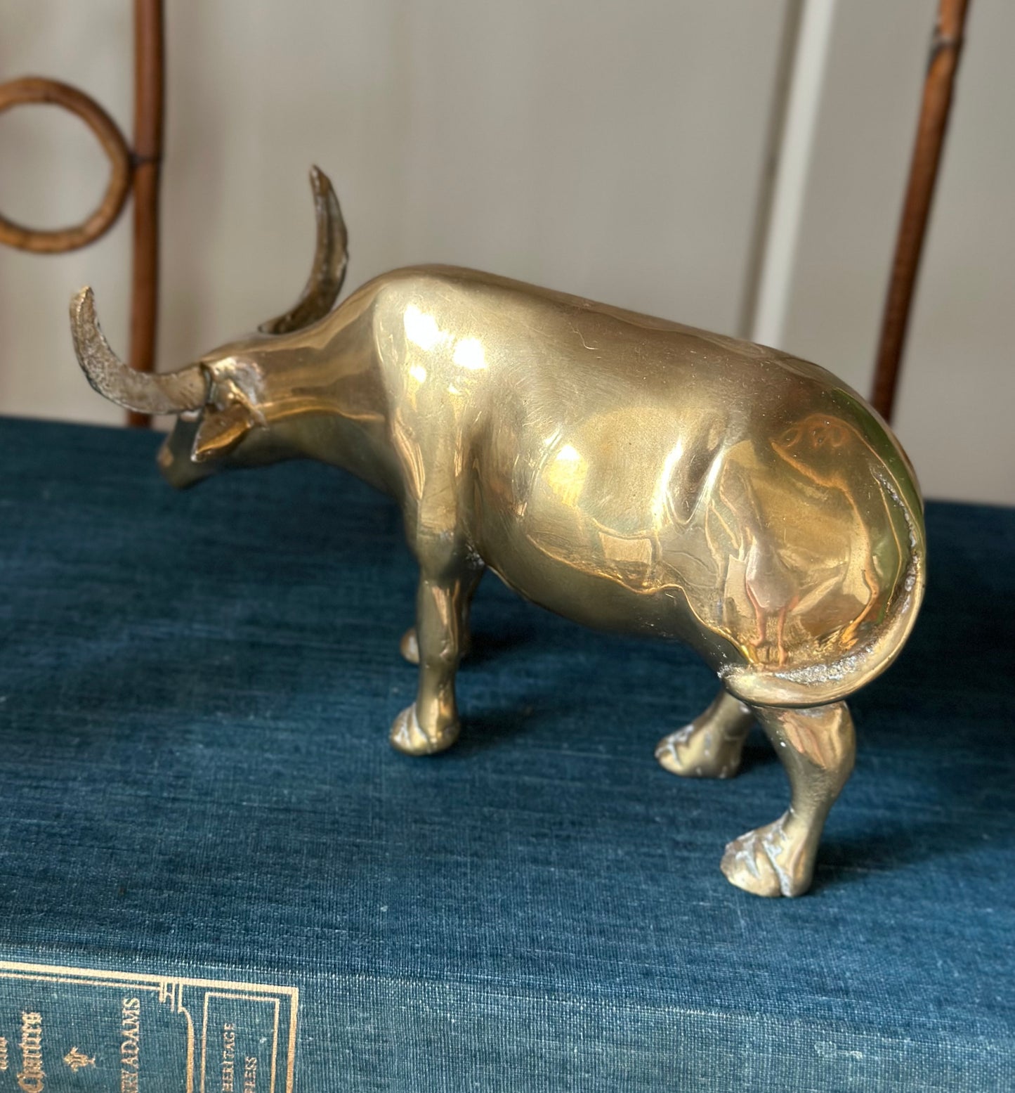 Brass Longhorn Figurine