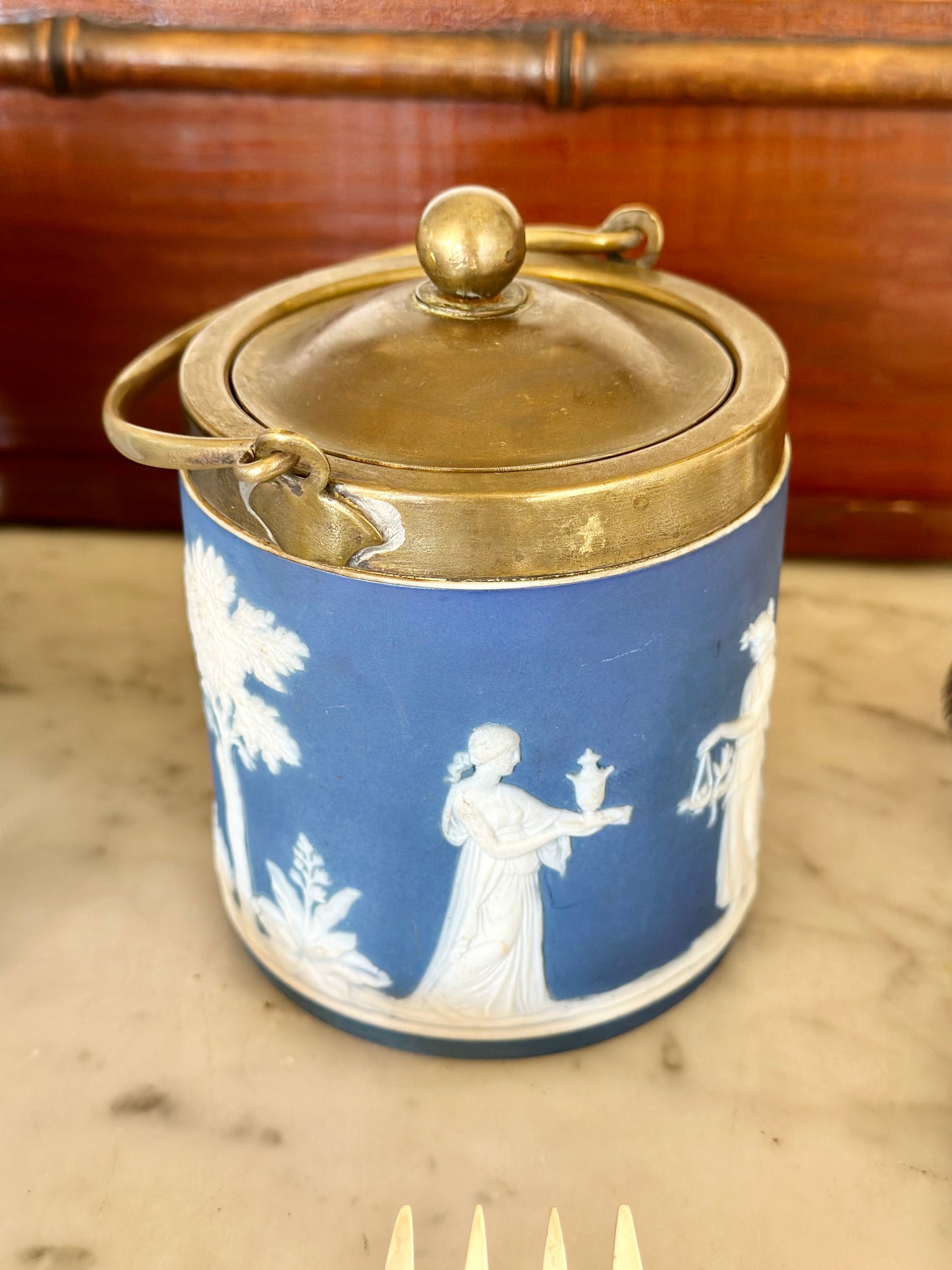 Wedgwood Style Tea Tin