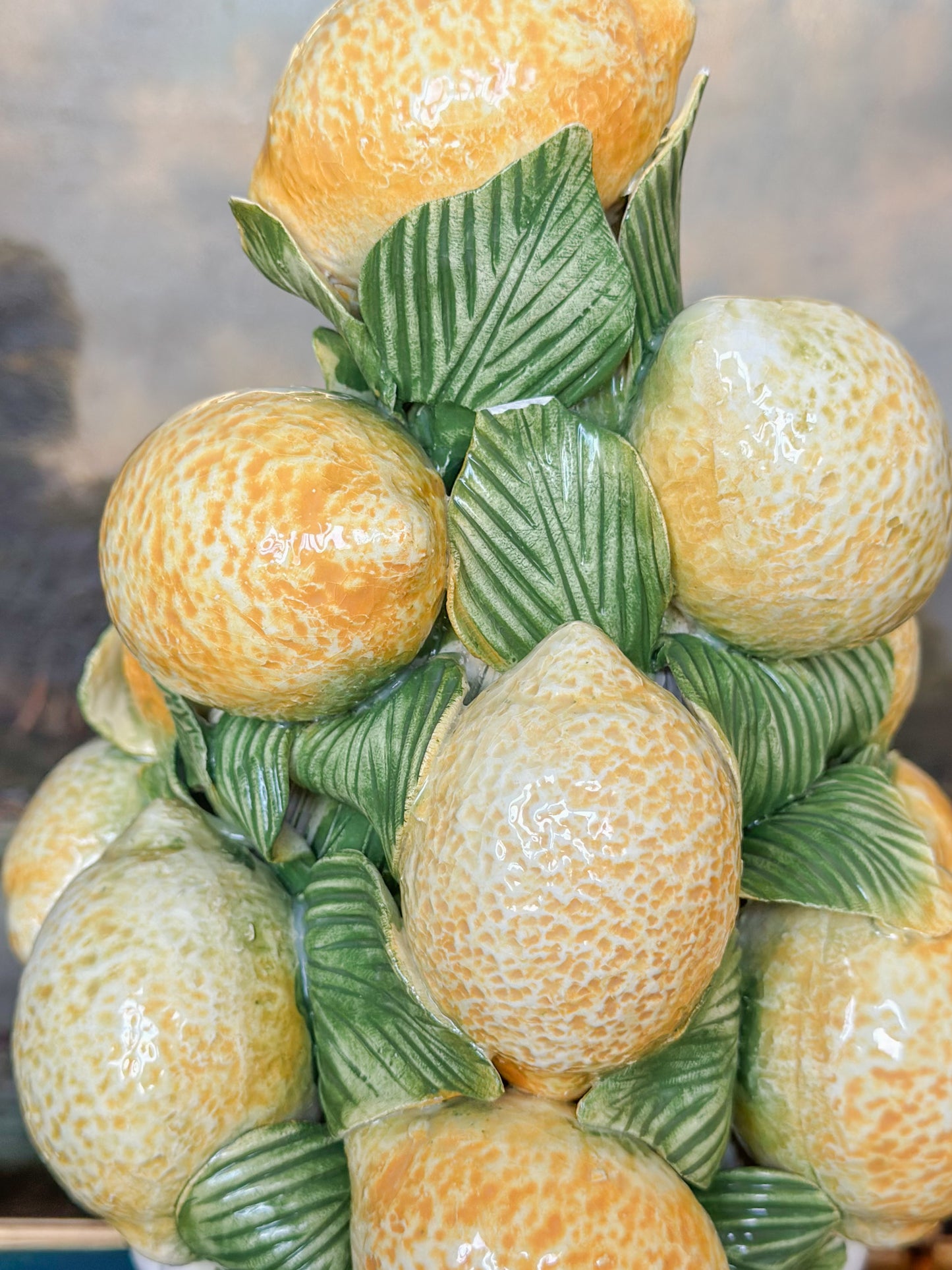 Italian Porcelain Lemon Topiary