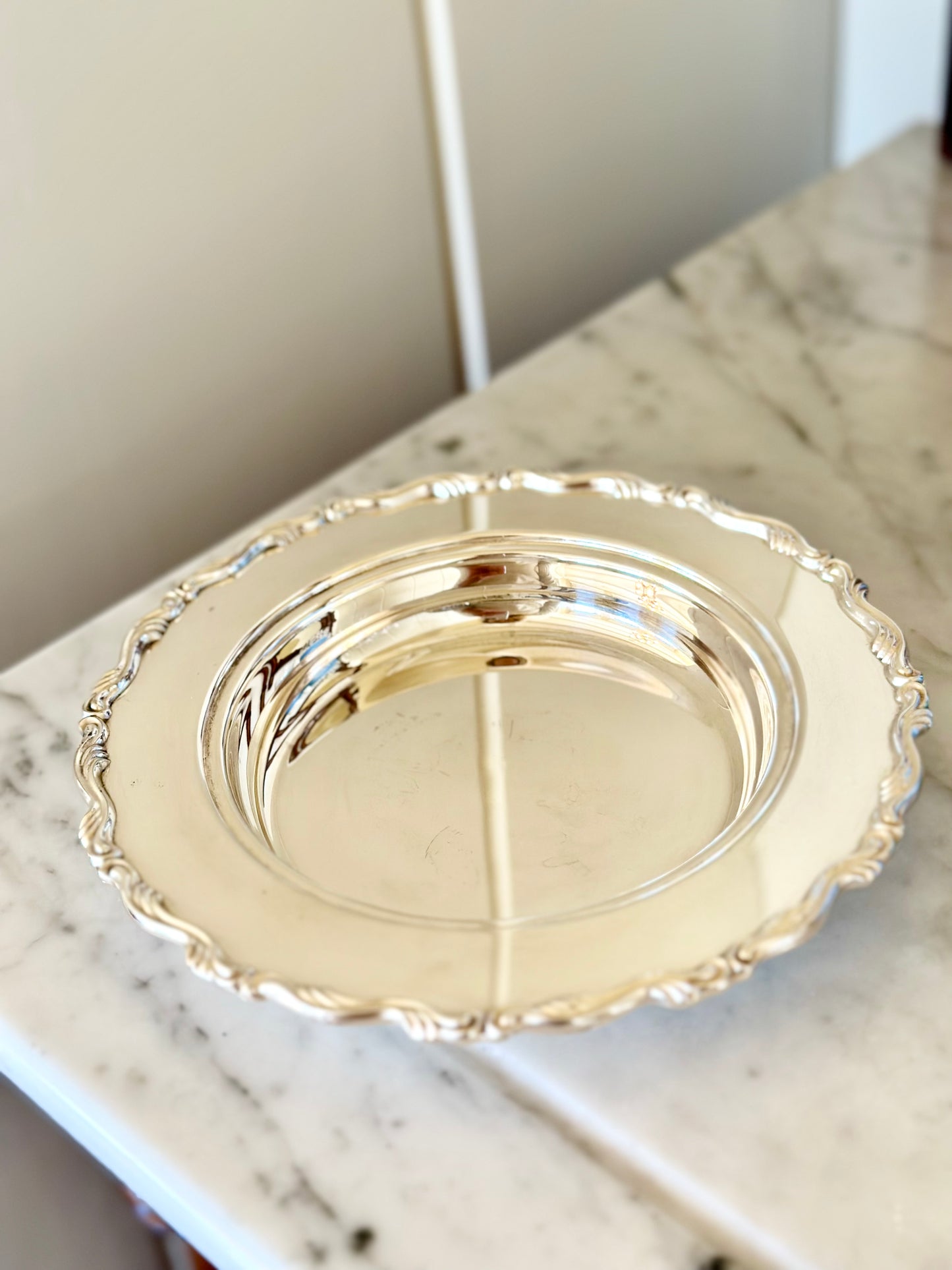 Silverplate Wine Bottle Coaster