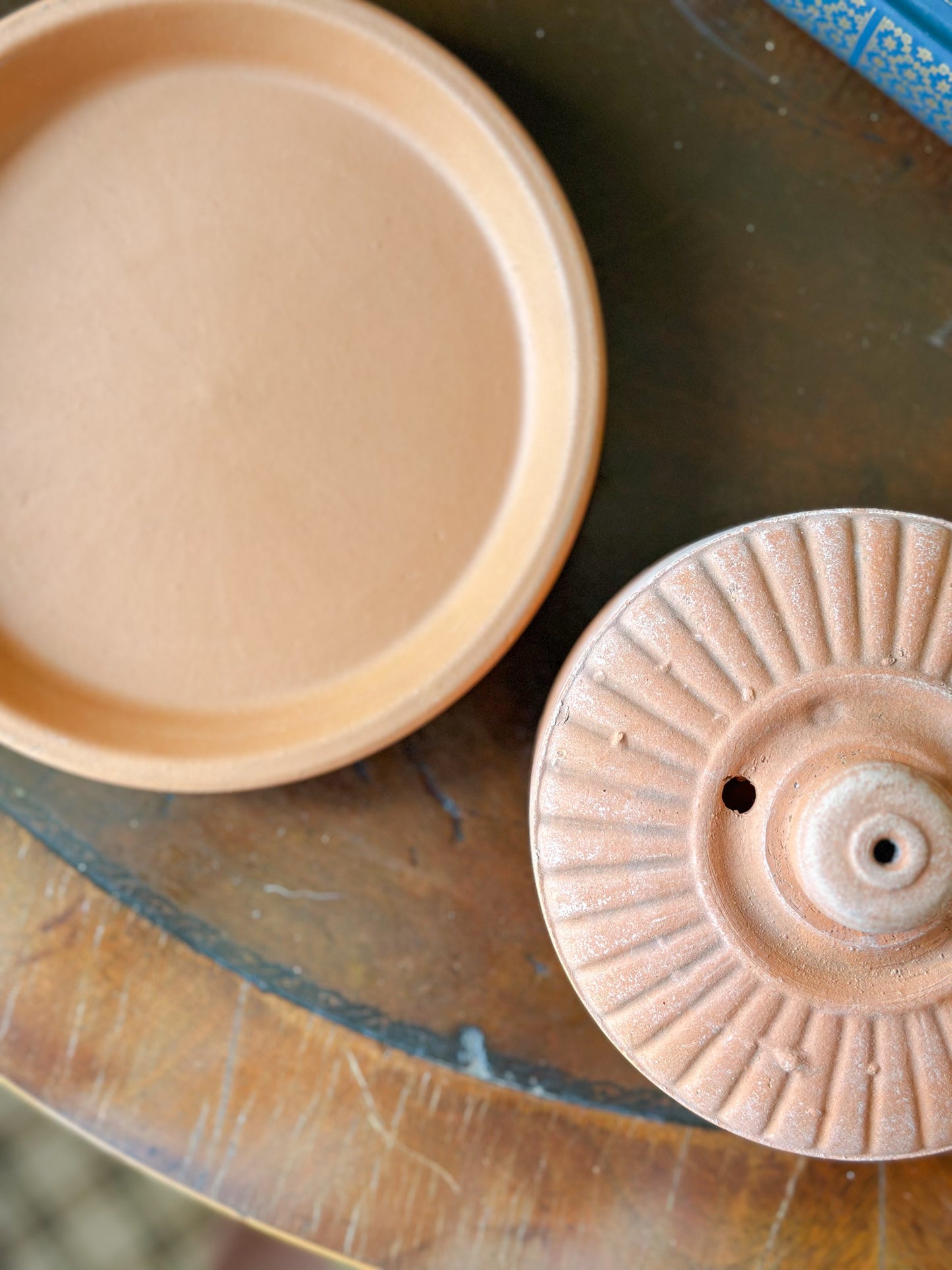 French Terracotta Butter Keeper