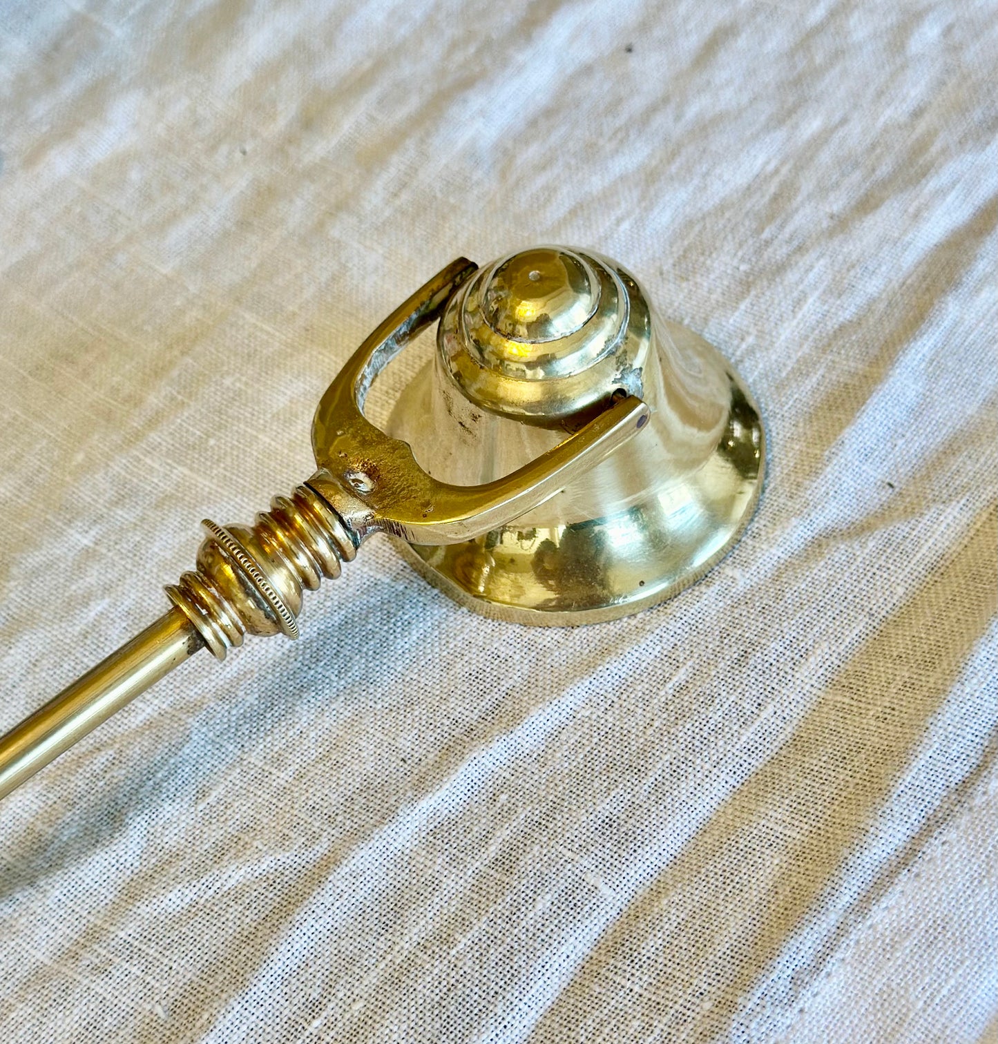 Vintage Large Brass Candle Snuffer