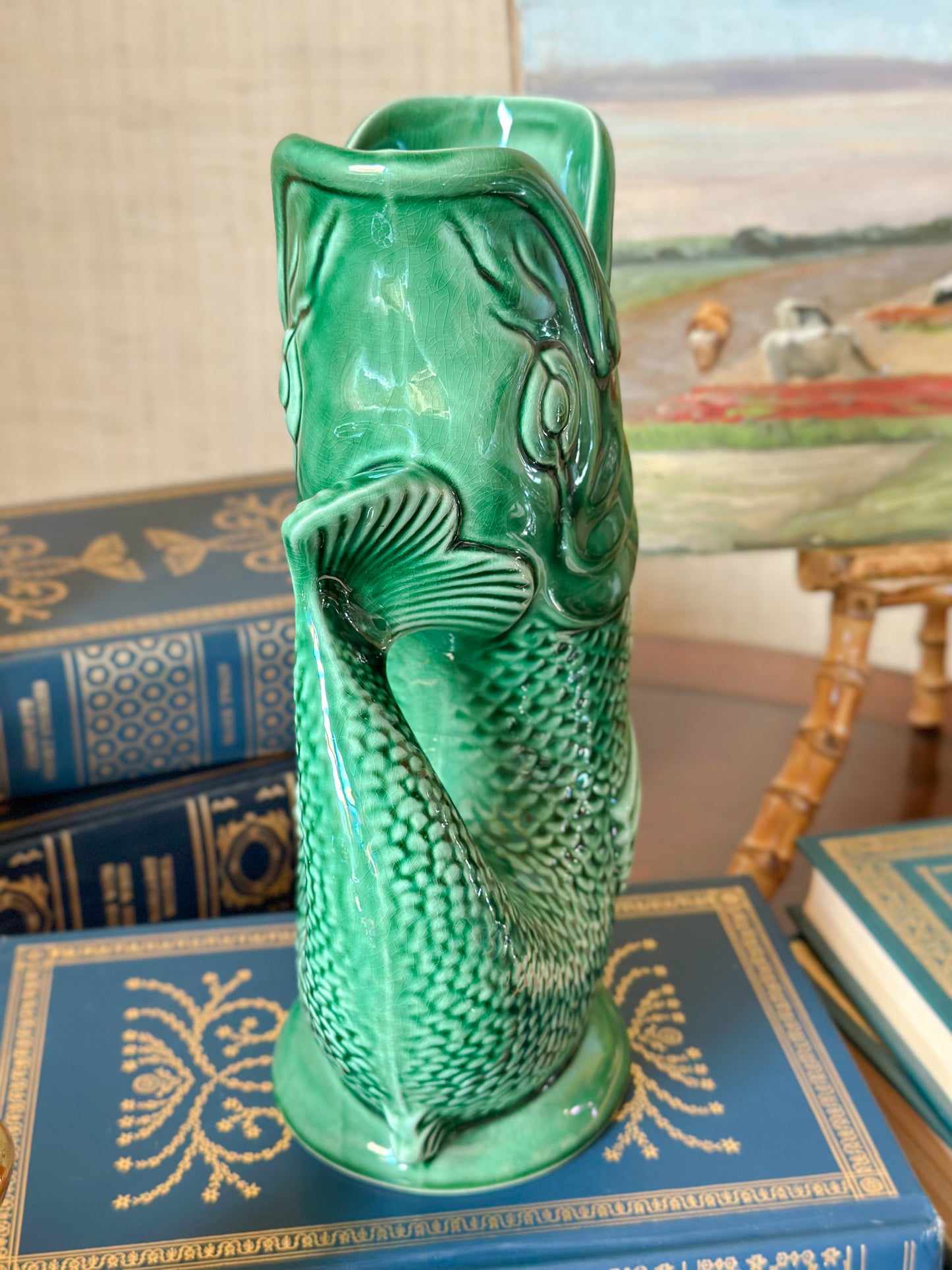 Vintage Dartmouth Pottery Gluggle Jug