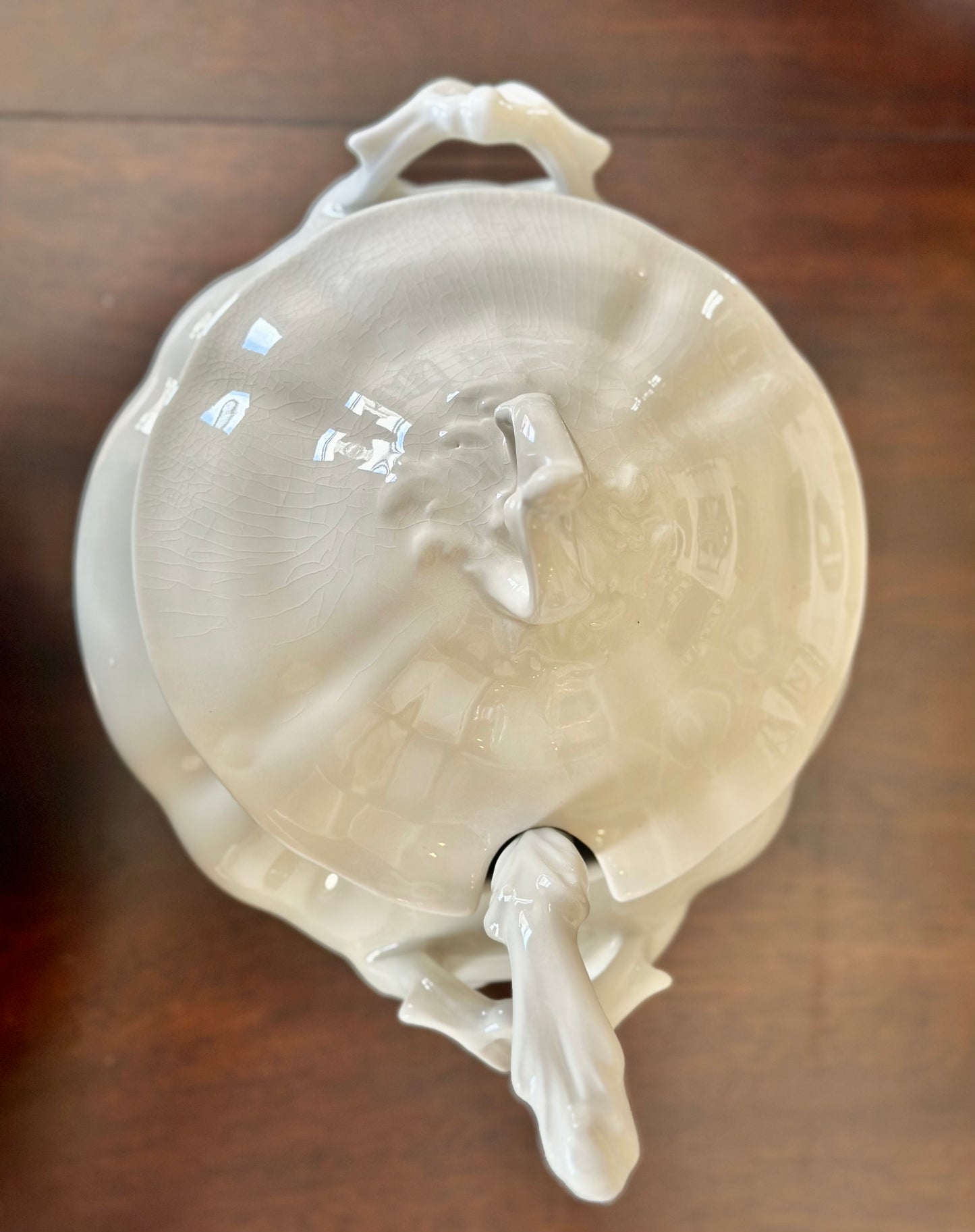 Red Cliff Ironstone Tureen with Ladle