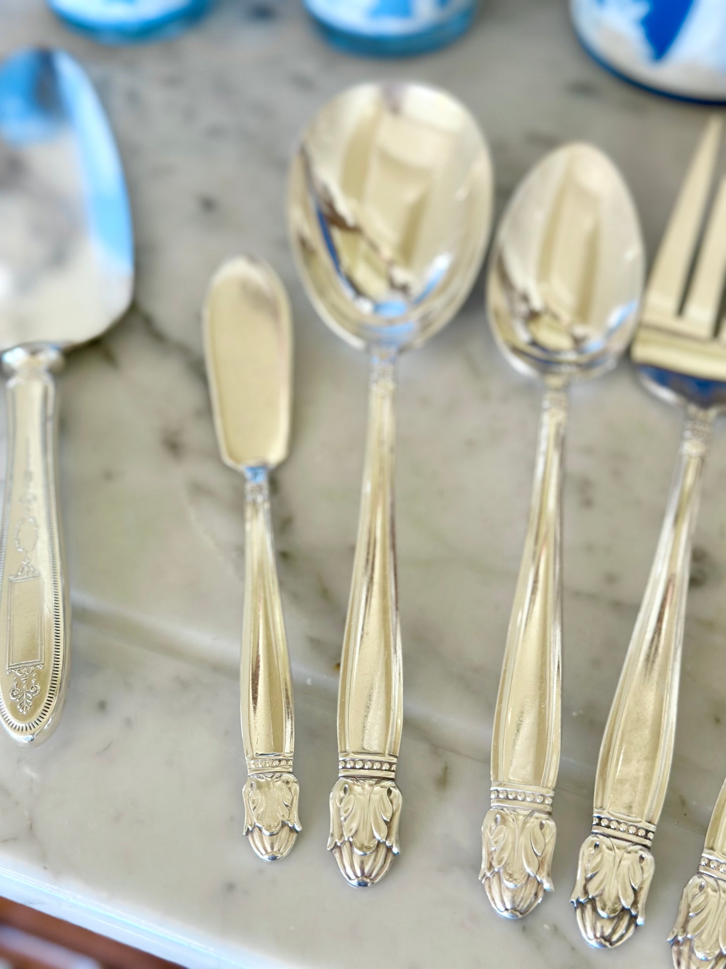 Silverplate Serving Utensil Set (7 pieces)