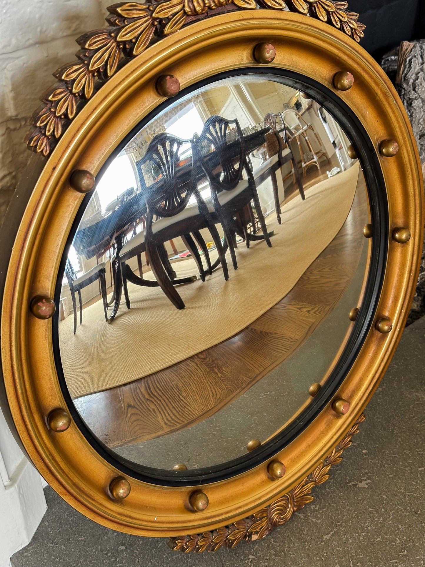 Vintage Federal Convex Mirror