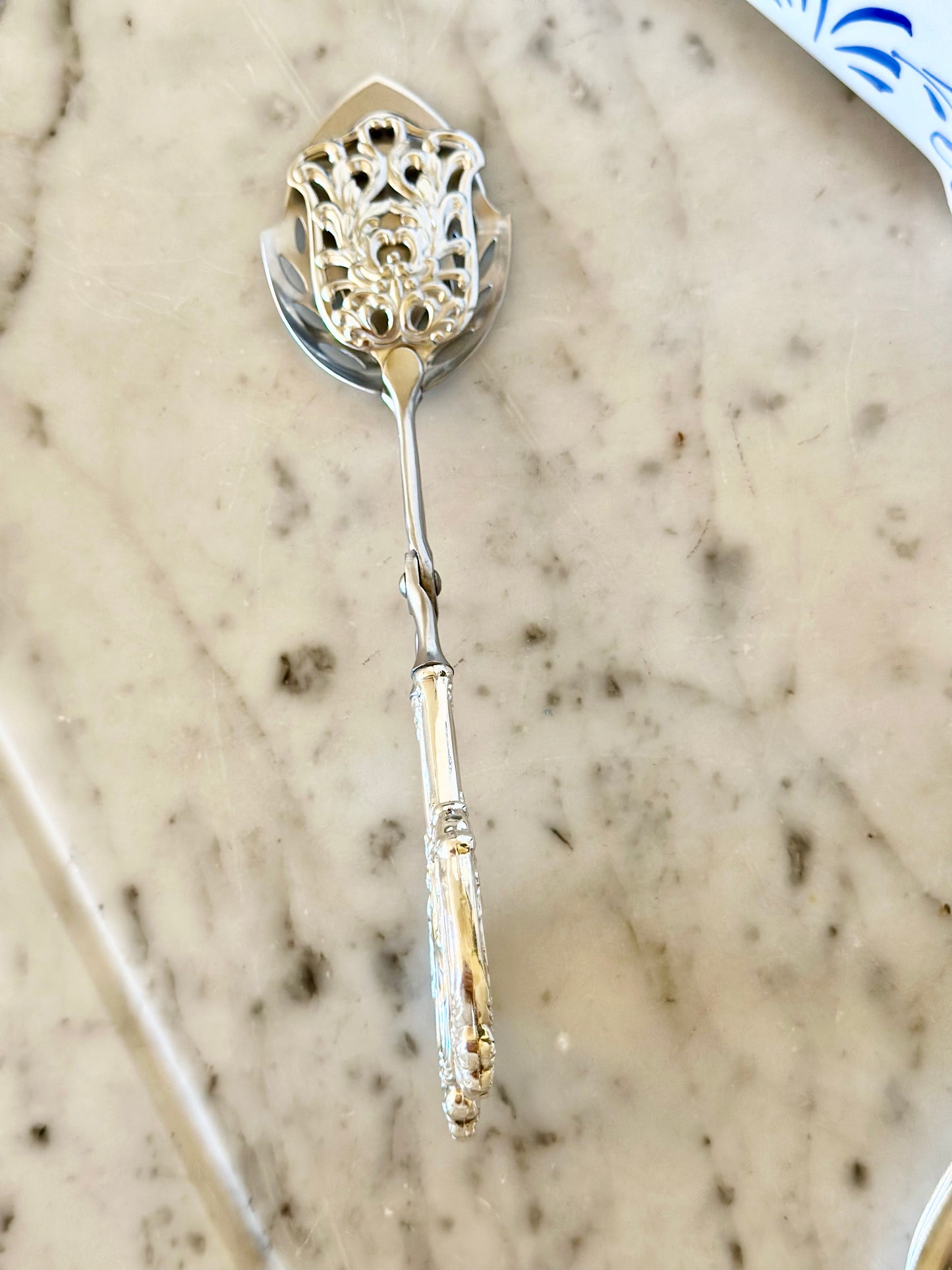 Sterling Silver Handle Pastry Tongs