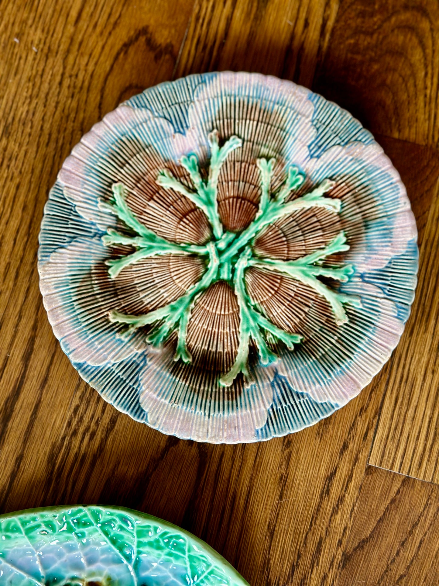 Vintage Majolica Leaves 5-Piece Set
