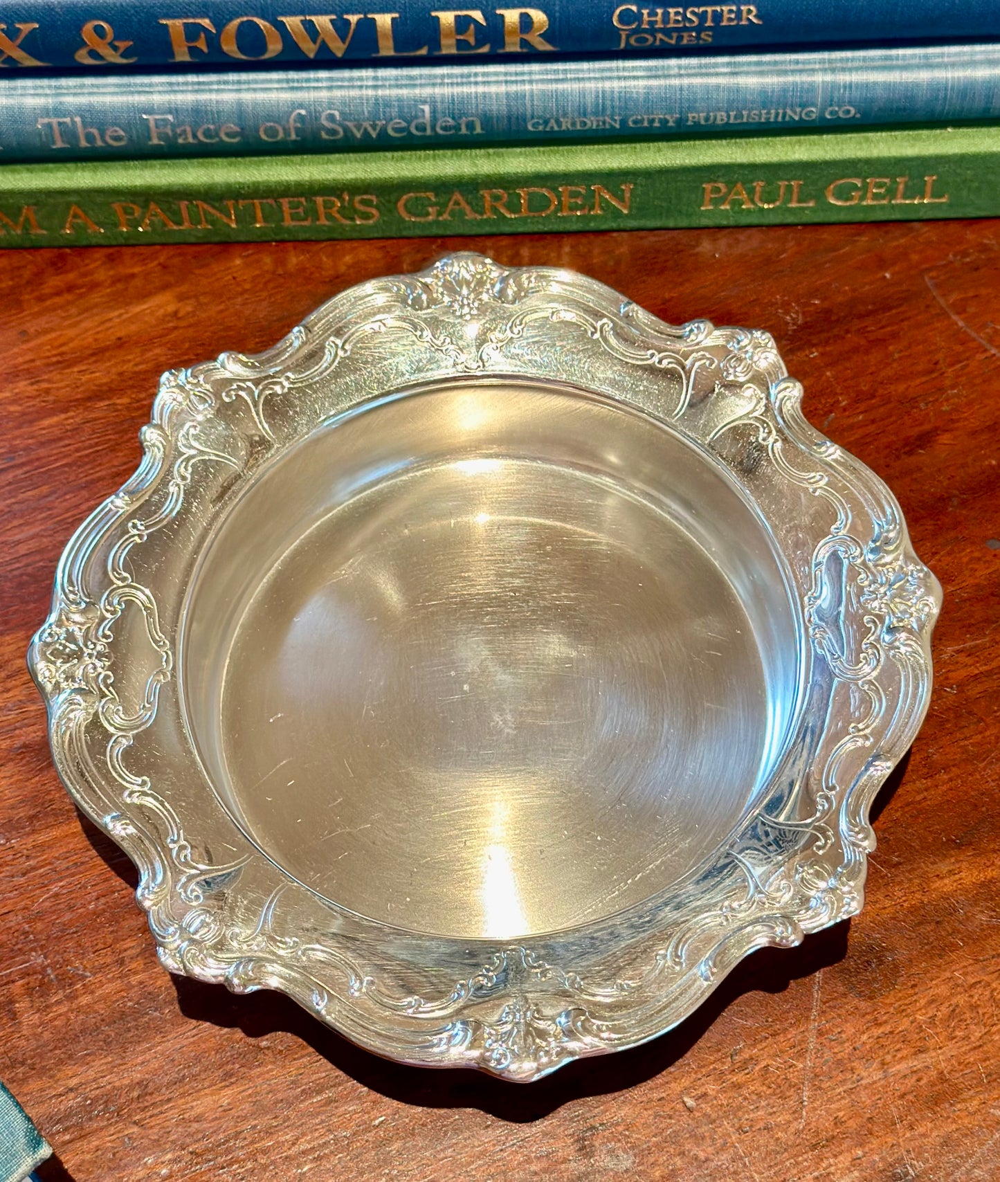 Vintage Silverplate Wine Bottle Coaster