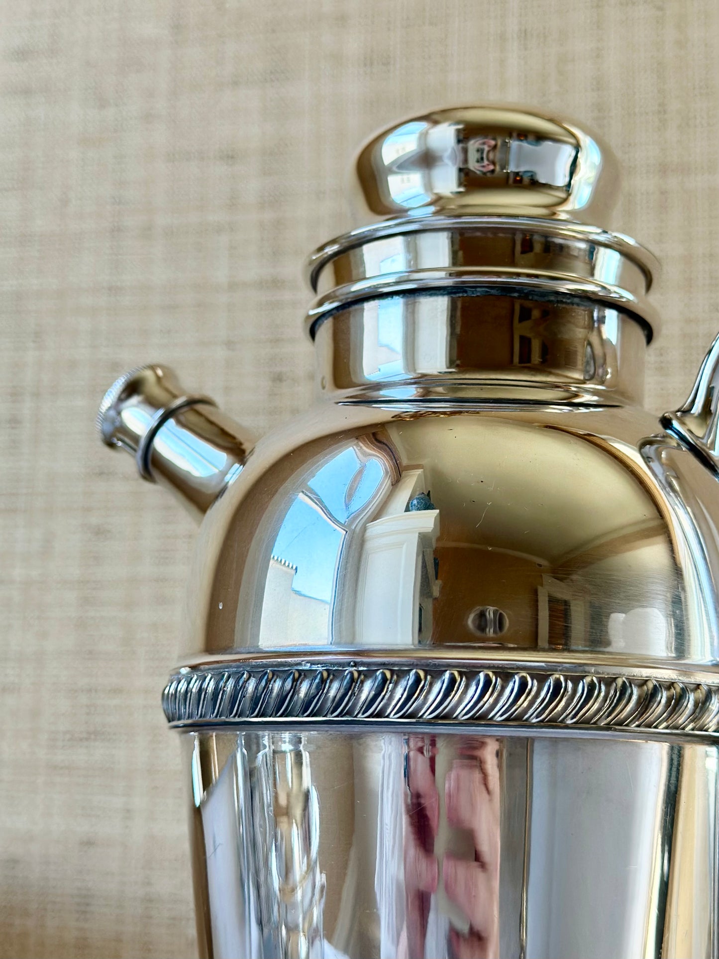 Vintage Art Deco Silverplate Cocktail Shaker