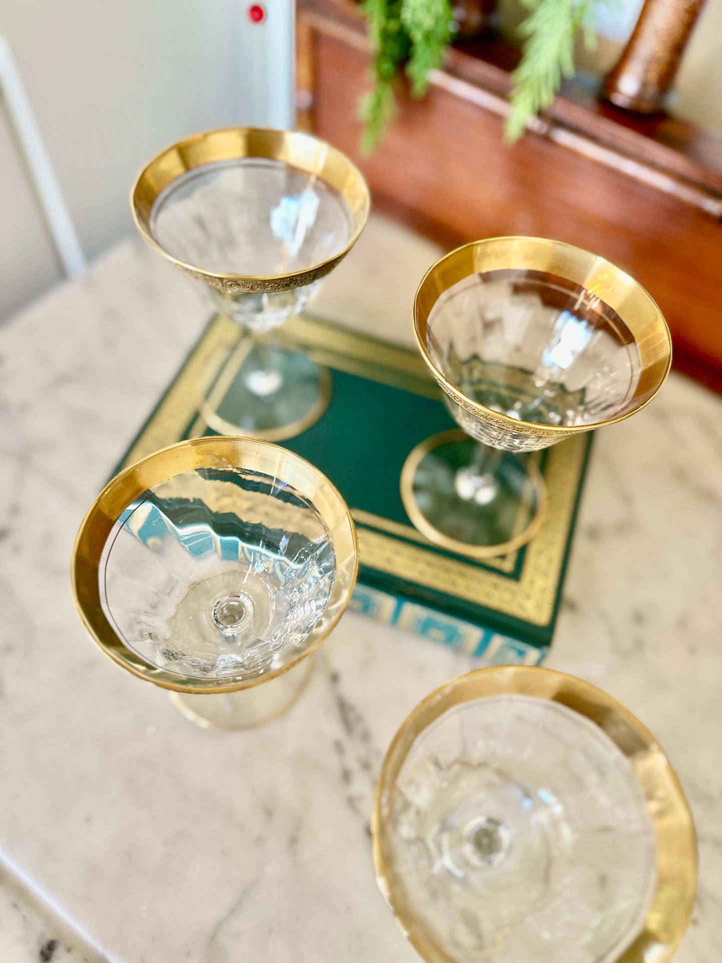 Tiffin Franciscan Coupe Glasses (Set of 4)
