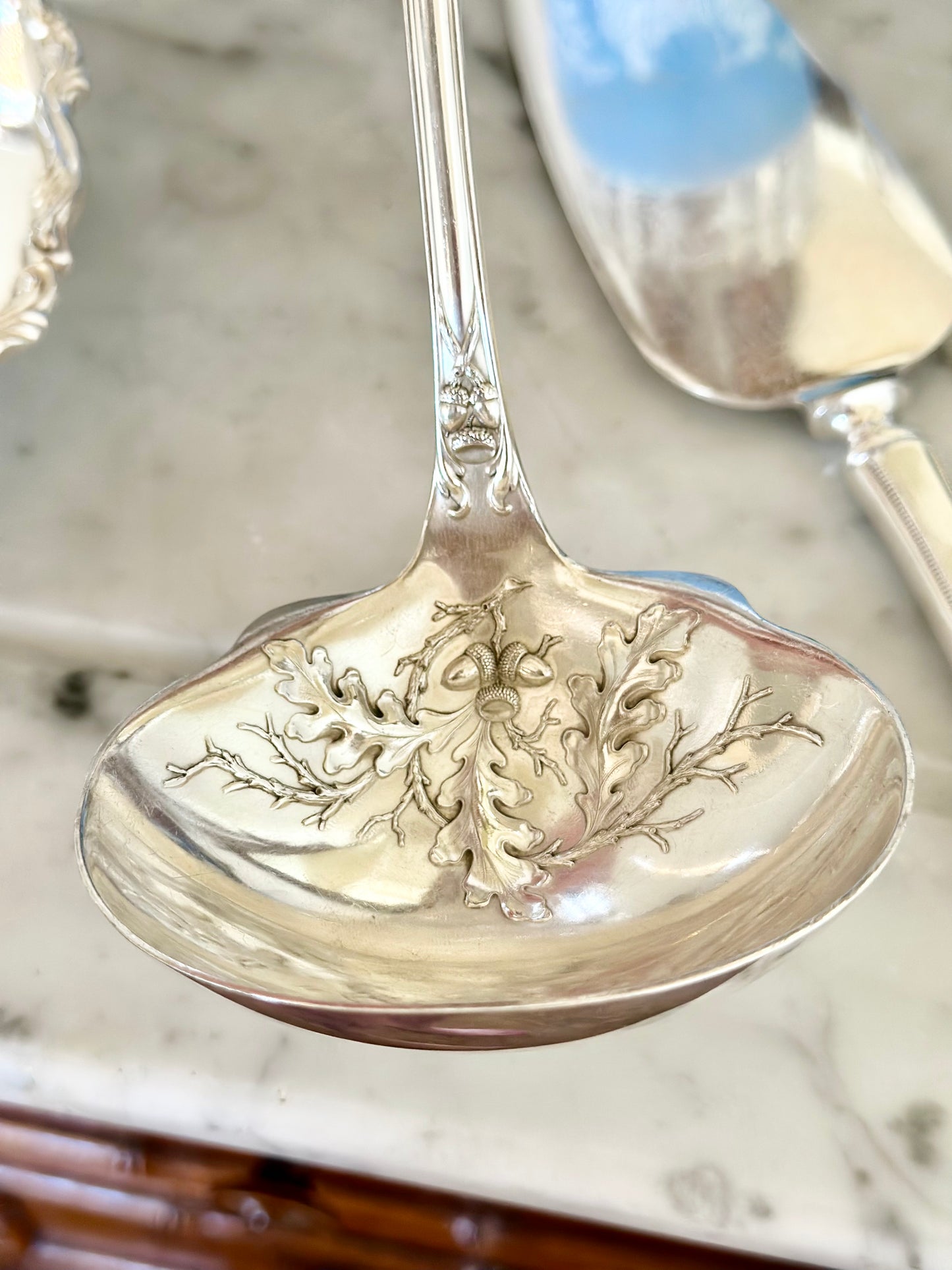 Silverplate Oak Leaf & Acorn Ladle
