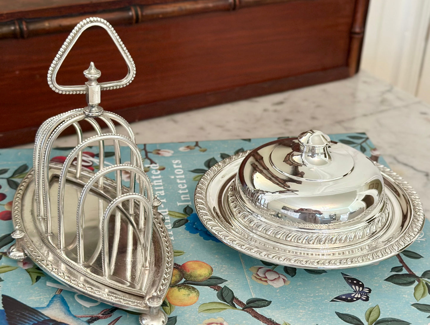 Sterling Silver Domed Butter Dish