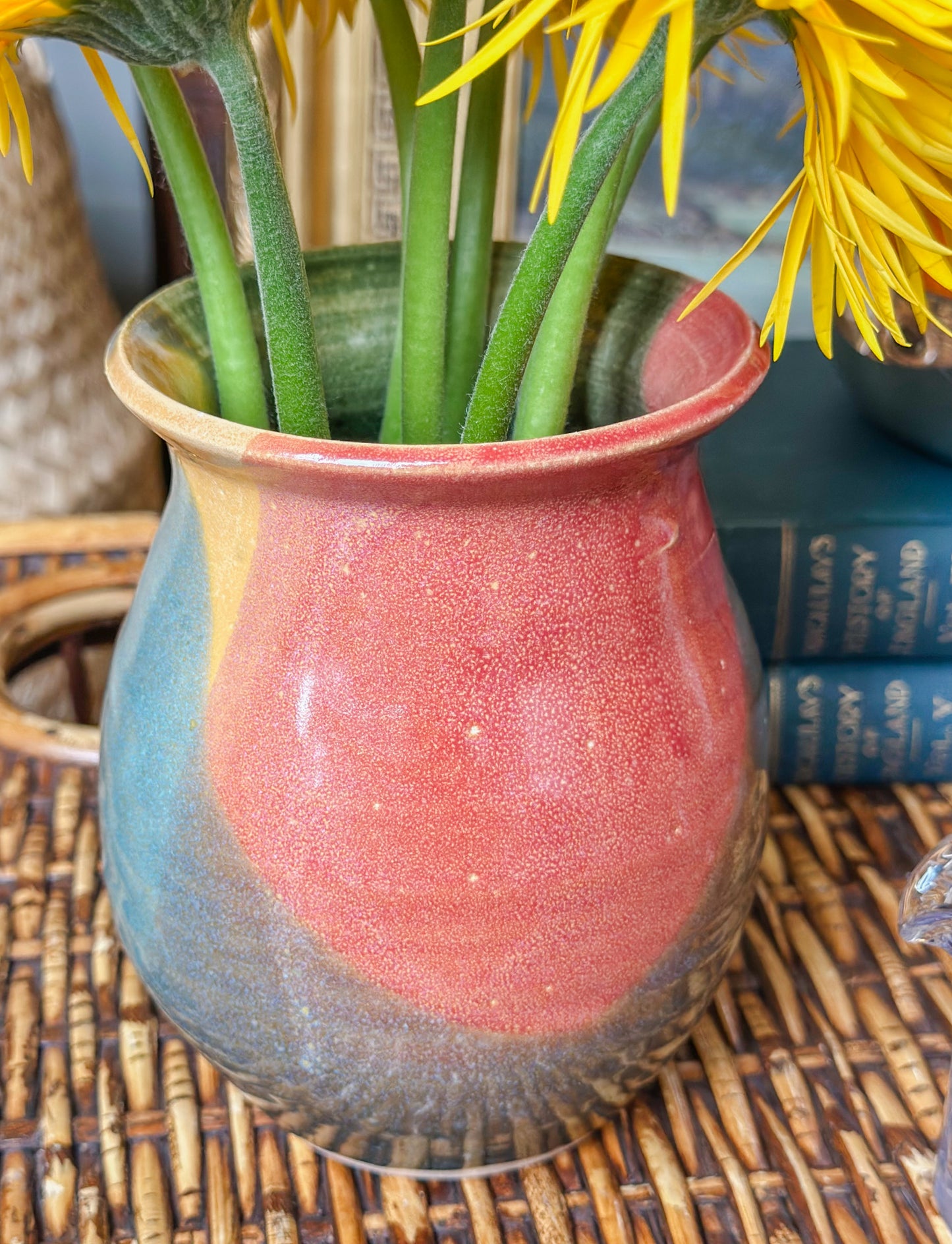 Connections Pottery Rainbow Vase