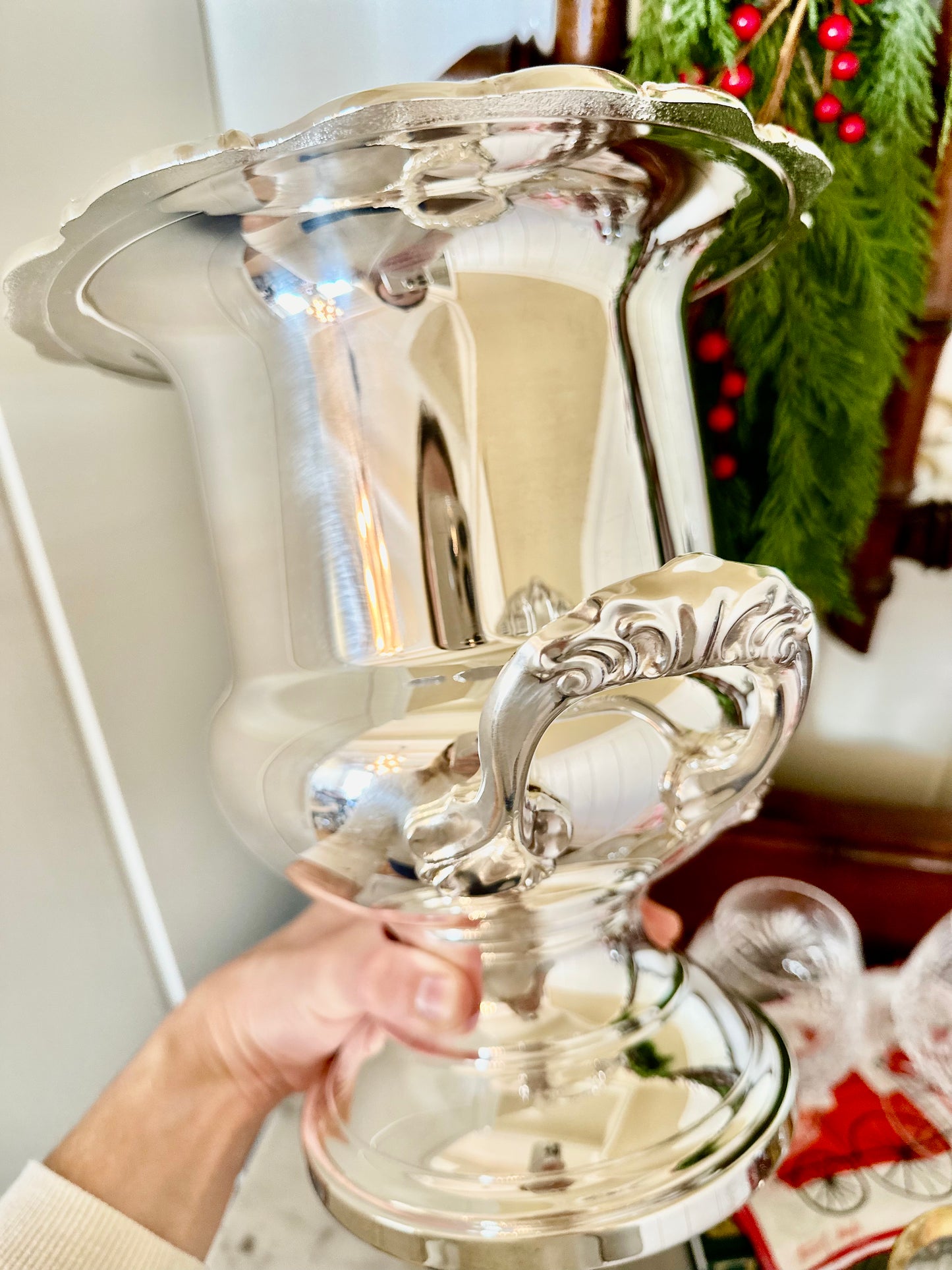 Silverplate Trophy Champagne Bucket