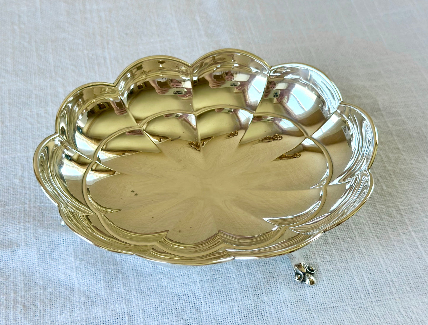 Sterling Silver Footed Bon Bon Dish