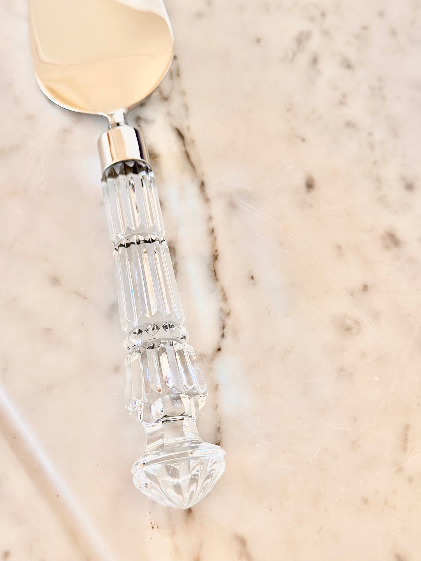 Crystal Handle Cake Server