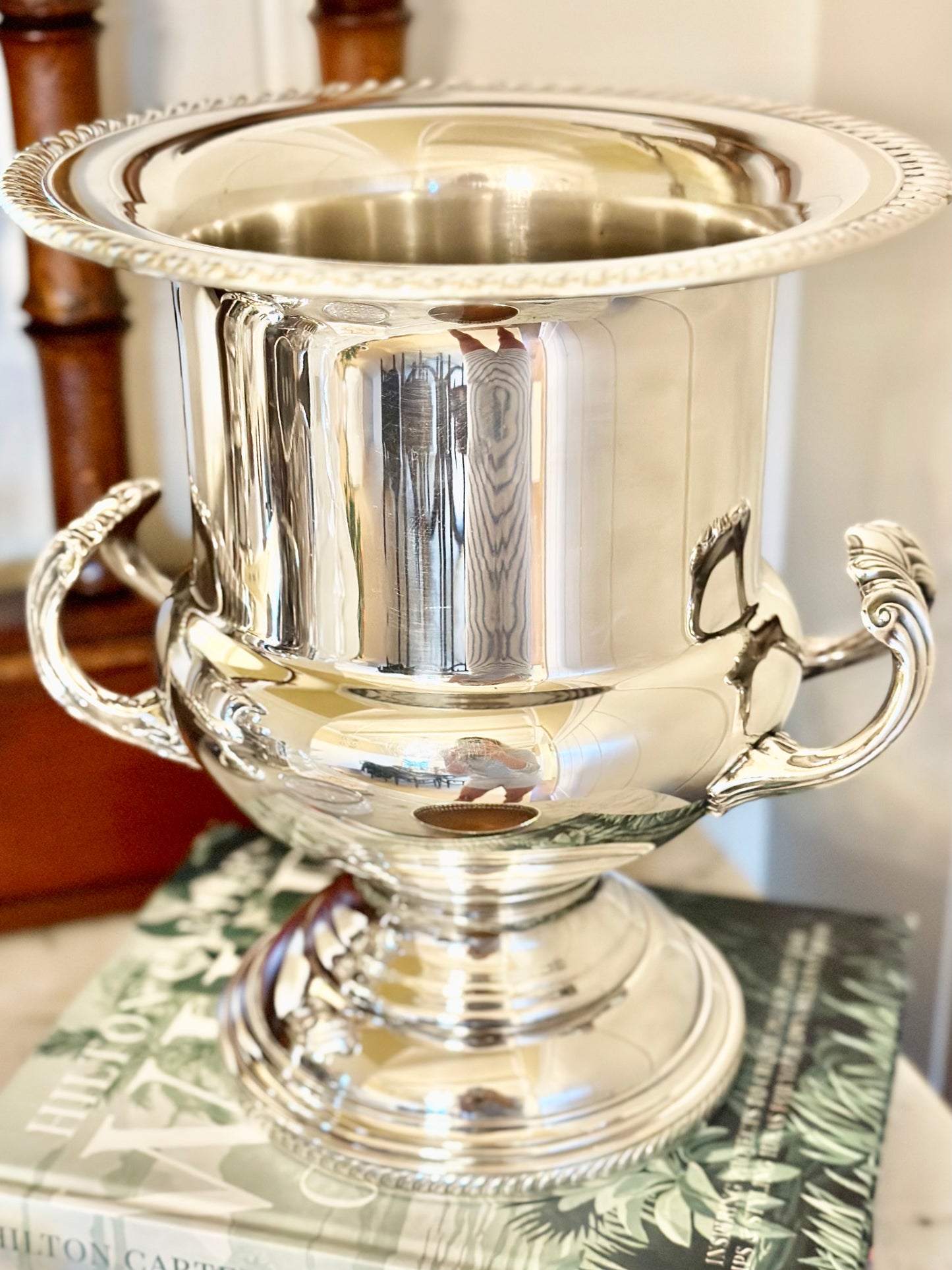 Silverplate Trophy Style Champagne Bucket