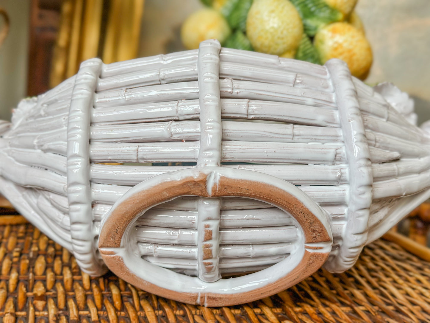 Italian Porcelain Basket