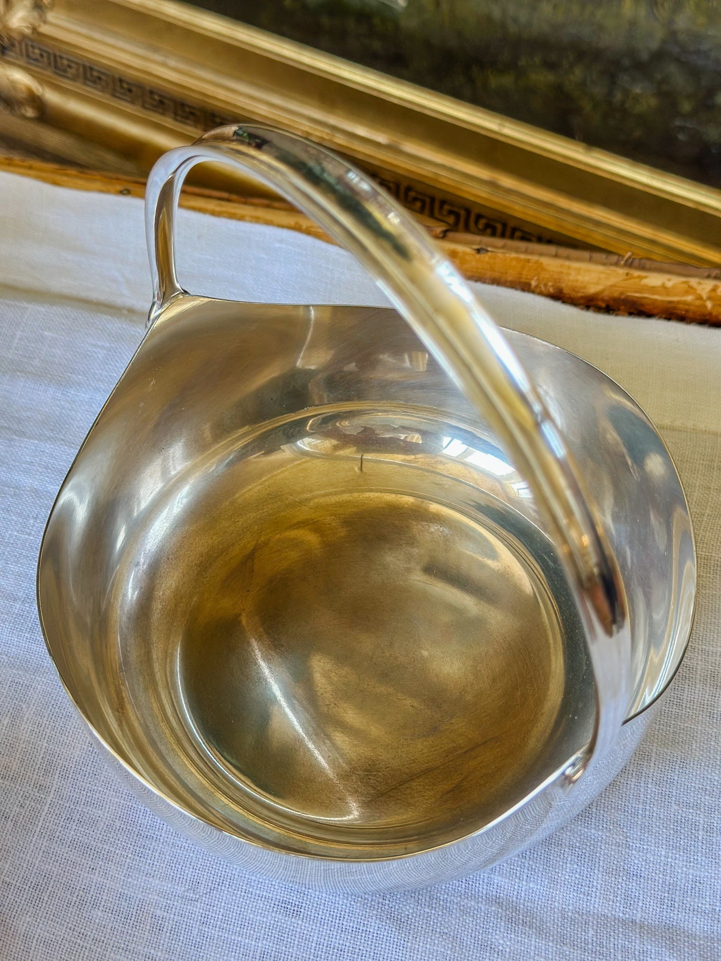 Vintage Danish Silverplate Basket