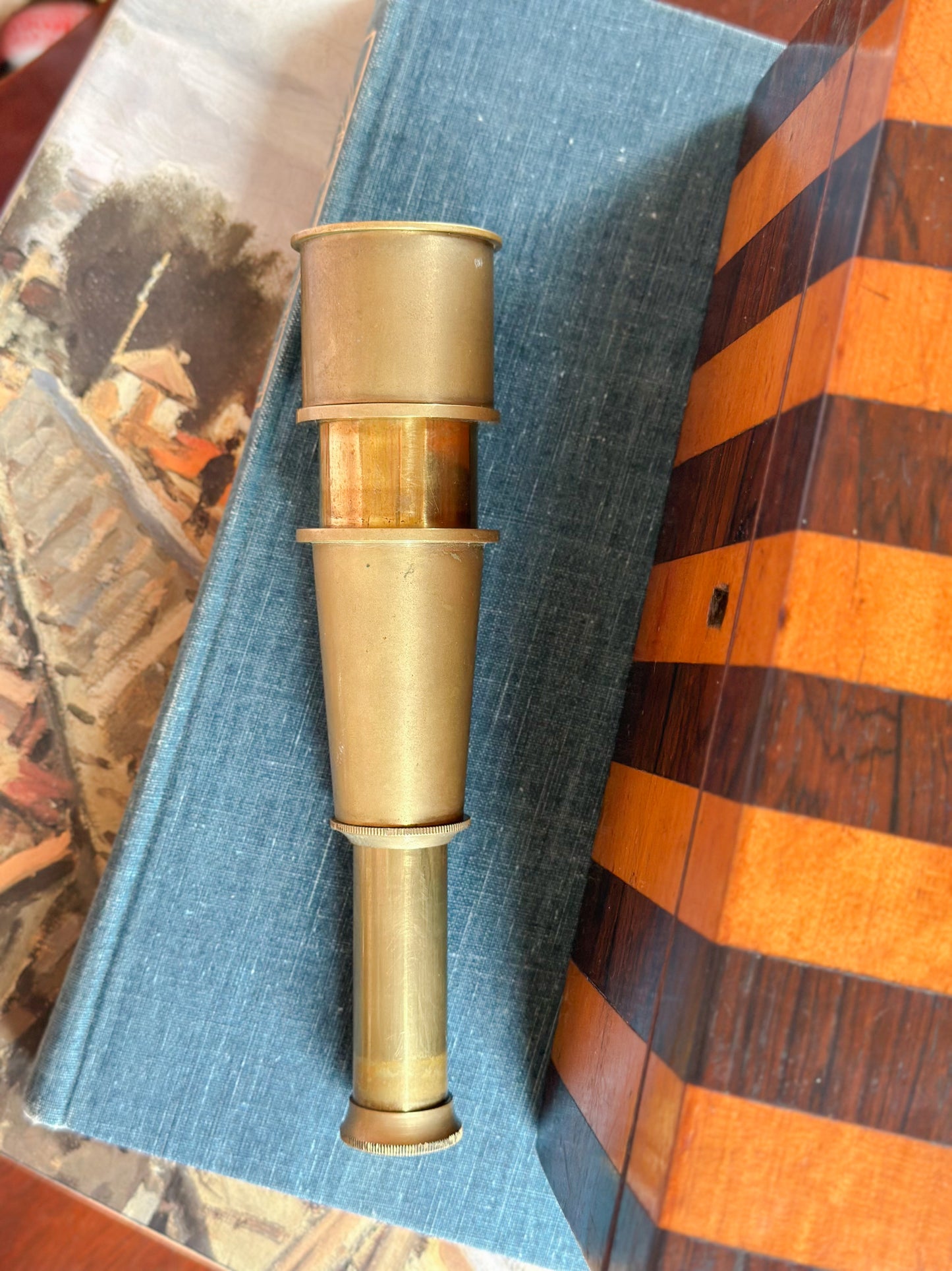 Vintage Brass Retractable Spyglass