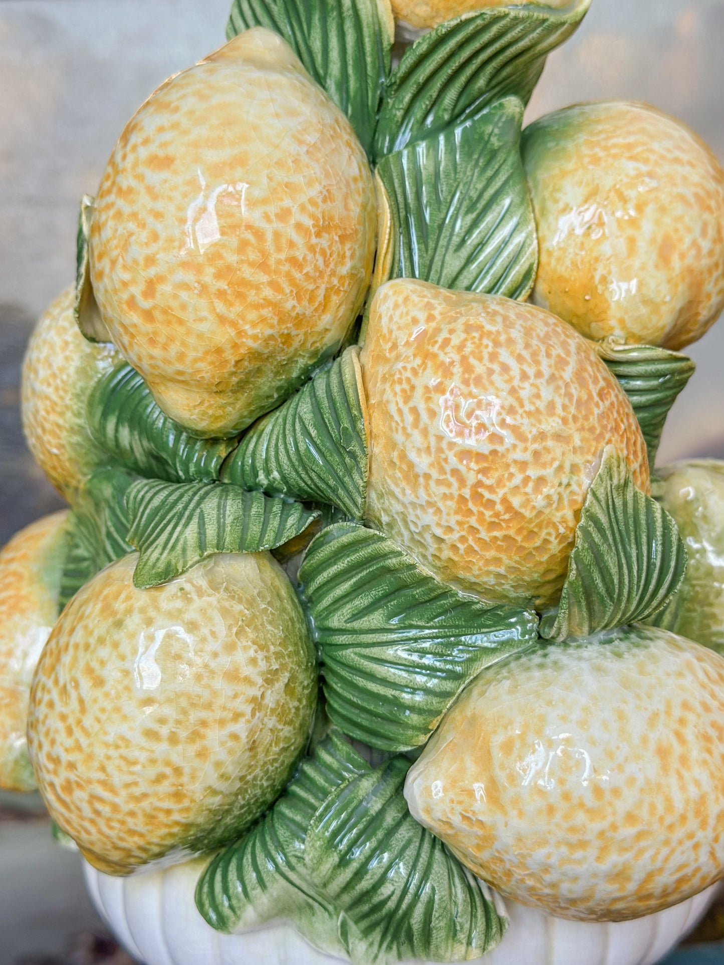 Italian Porcelain Lemon Topiary