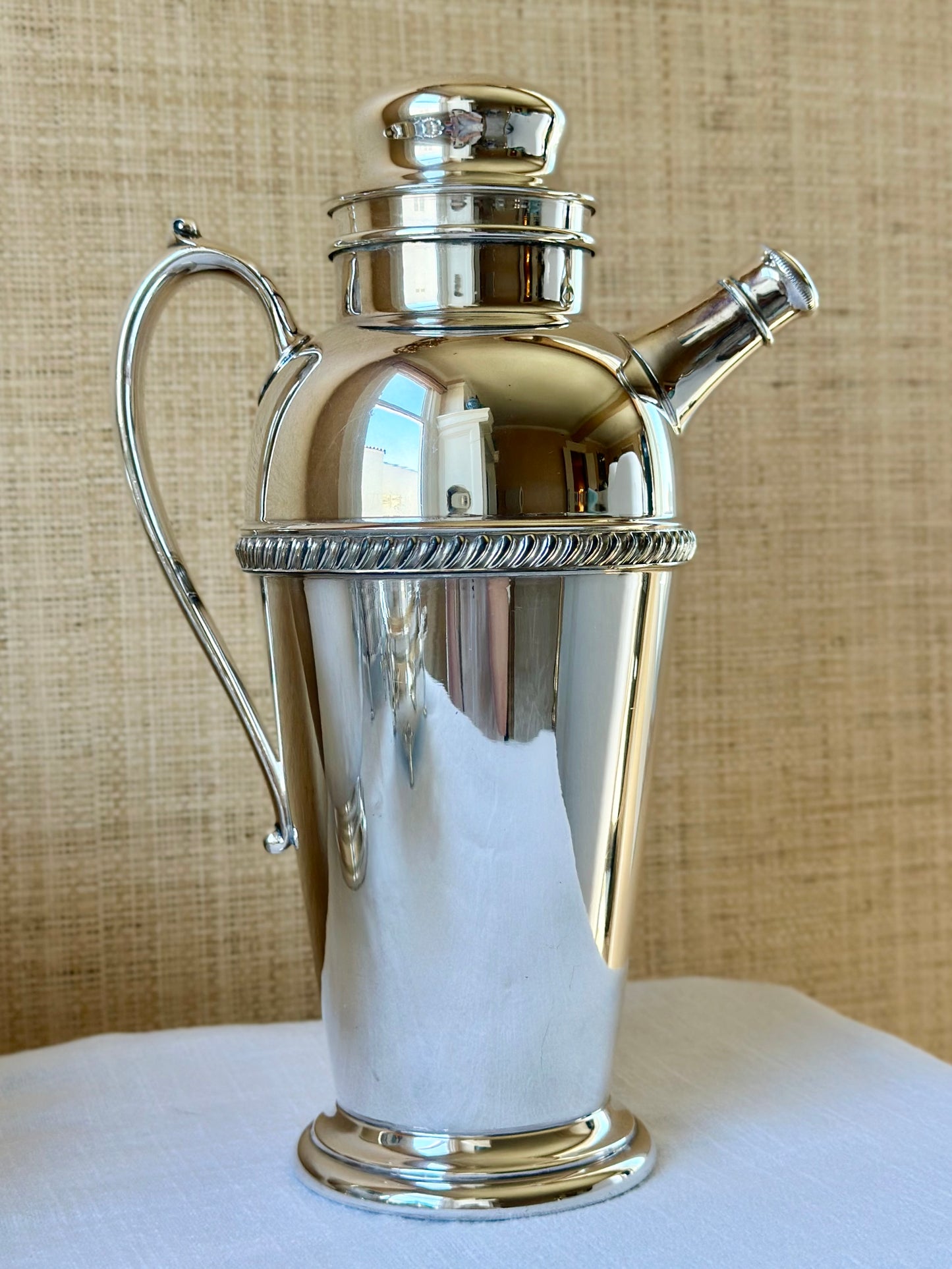 Vintage Art Deco Silverplate Cocktail Shaker