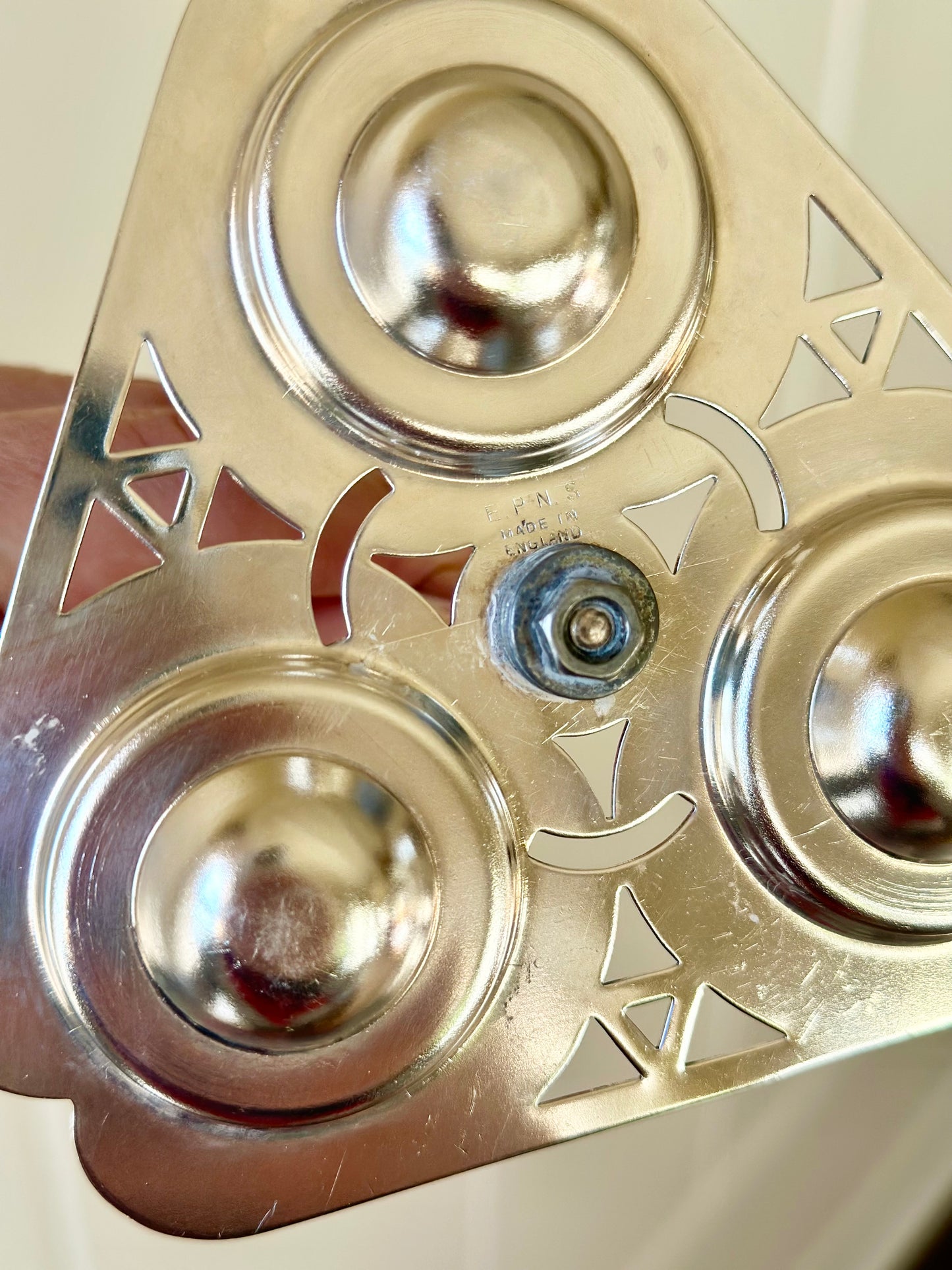 Vintage English Silverplate Egg Cruet