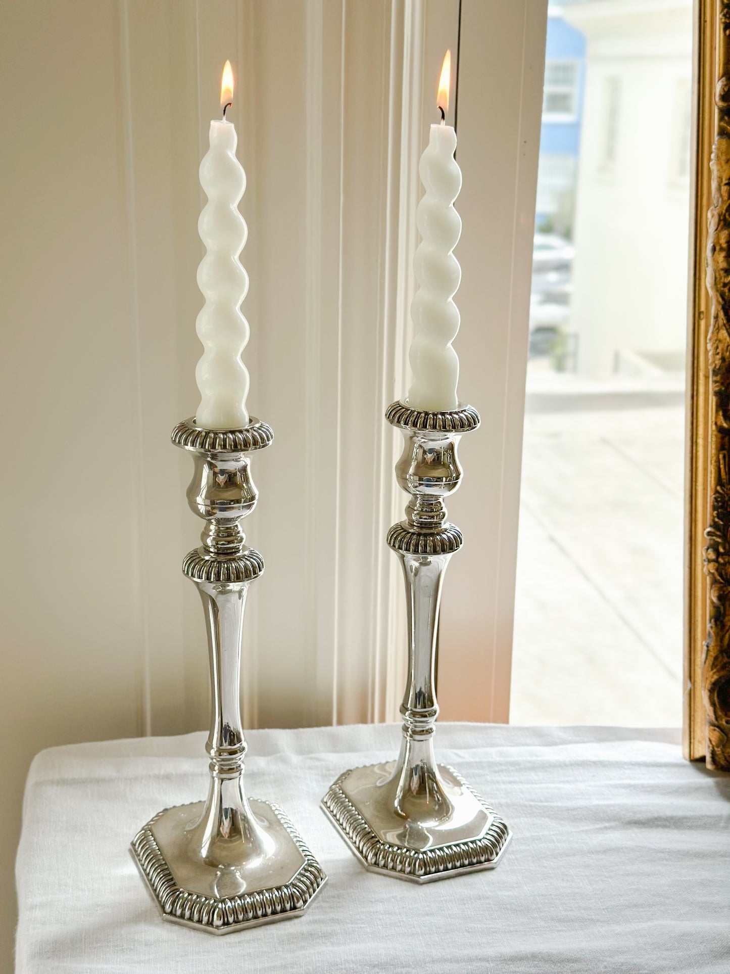 Sheffield Silverplate Candlesticks