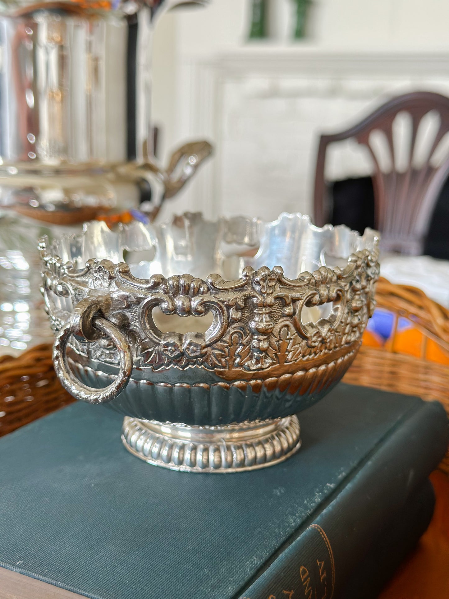 Vintage Silverplate Miniature Monteith Bowl