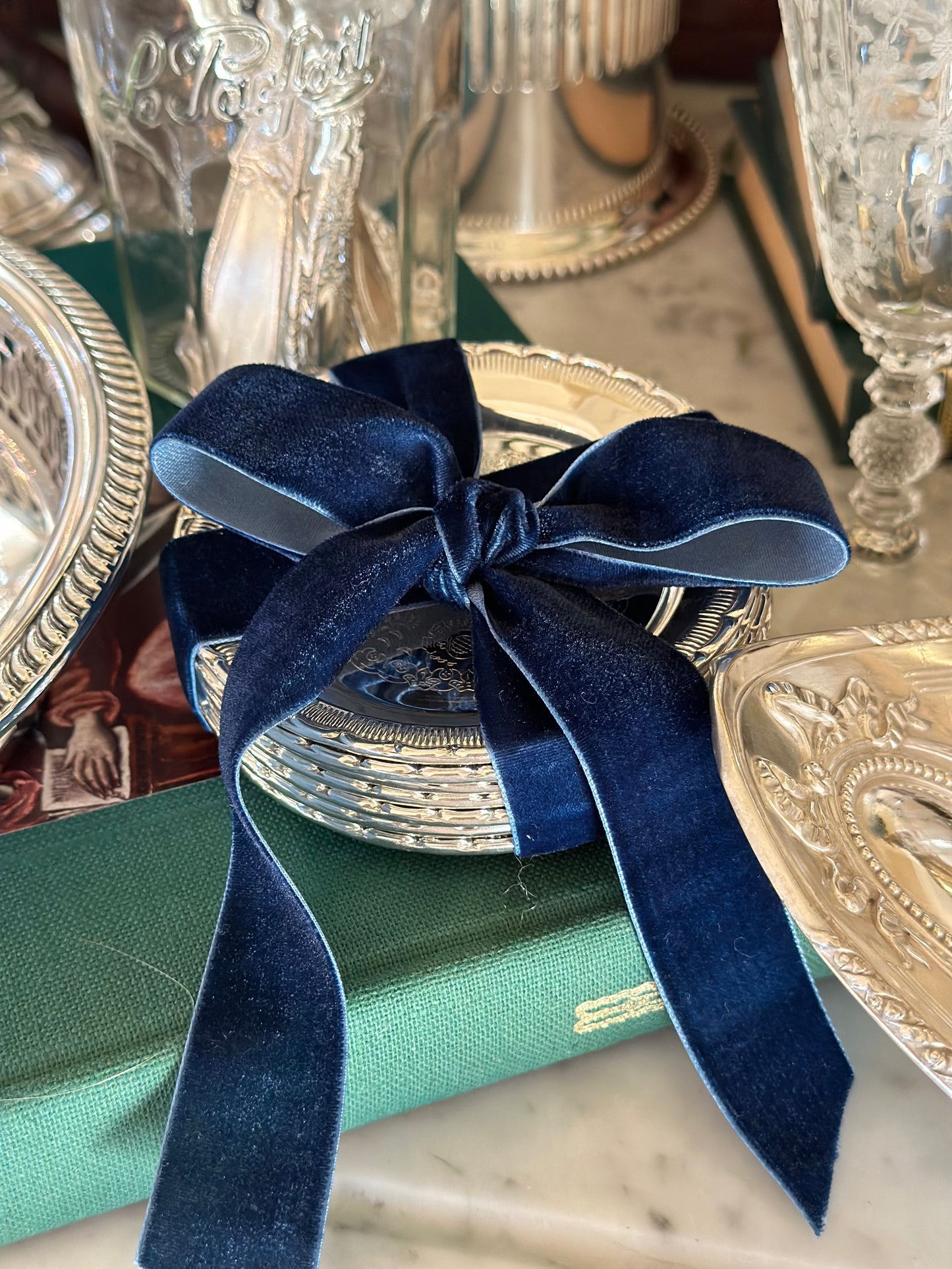 Vintage Silverplate Scalloped Edge Coasters (Set of 8)