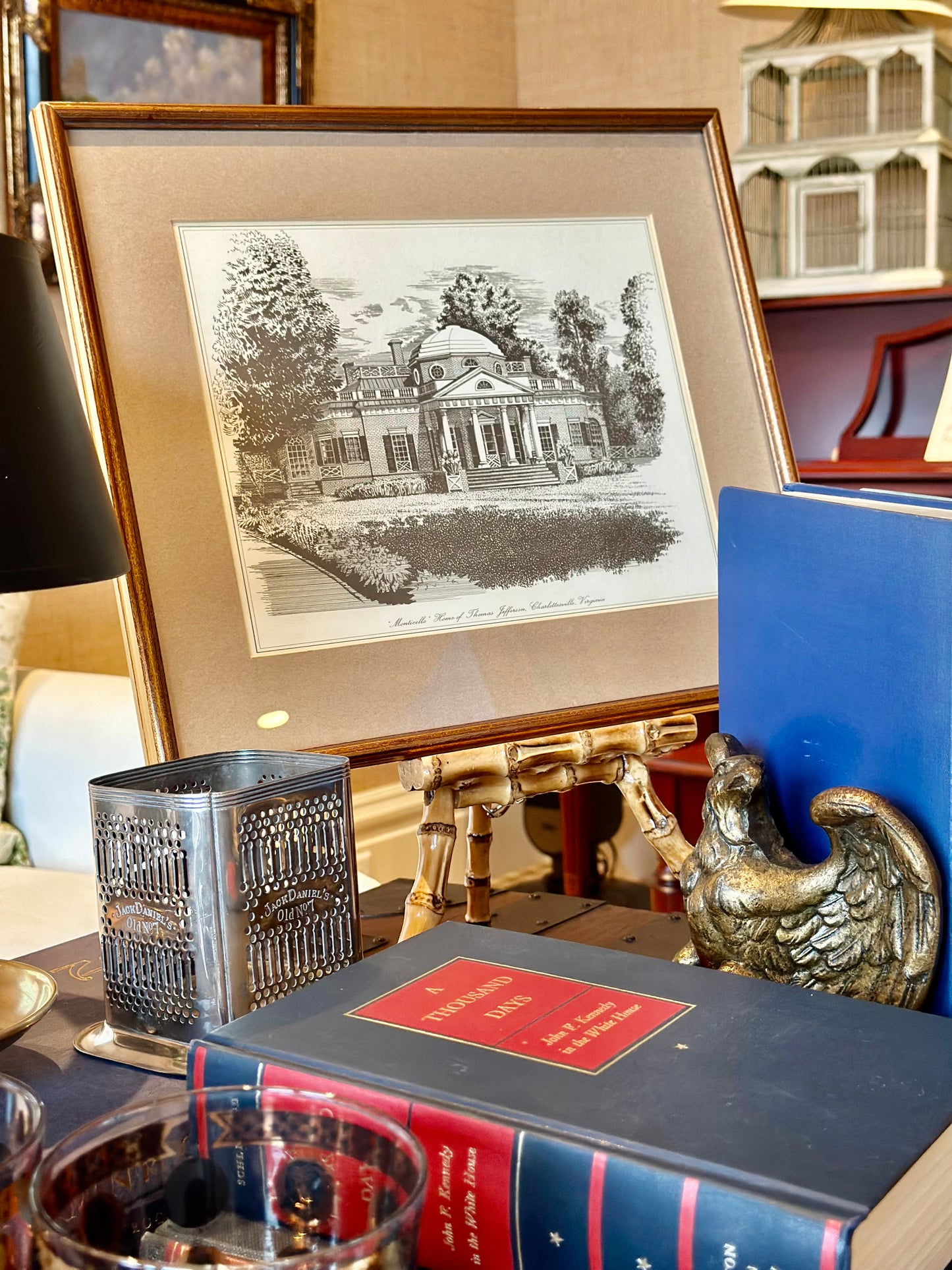 Vintage Jack Daniels Silverplate Bottle Holder