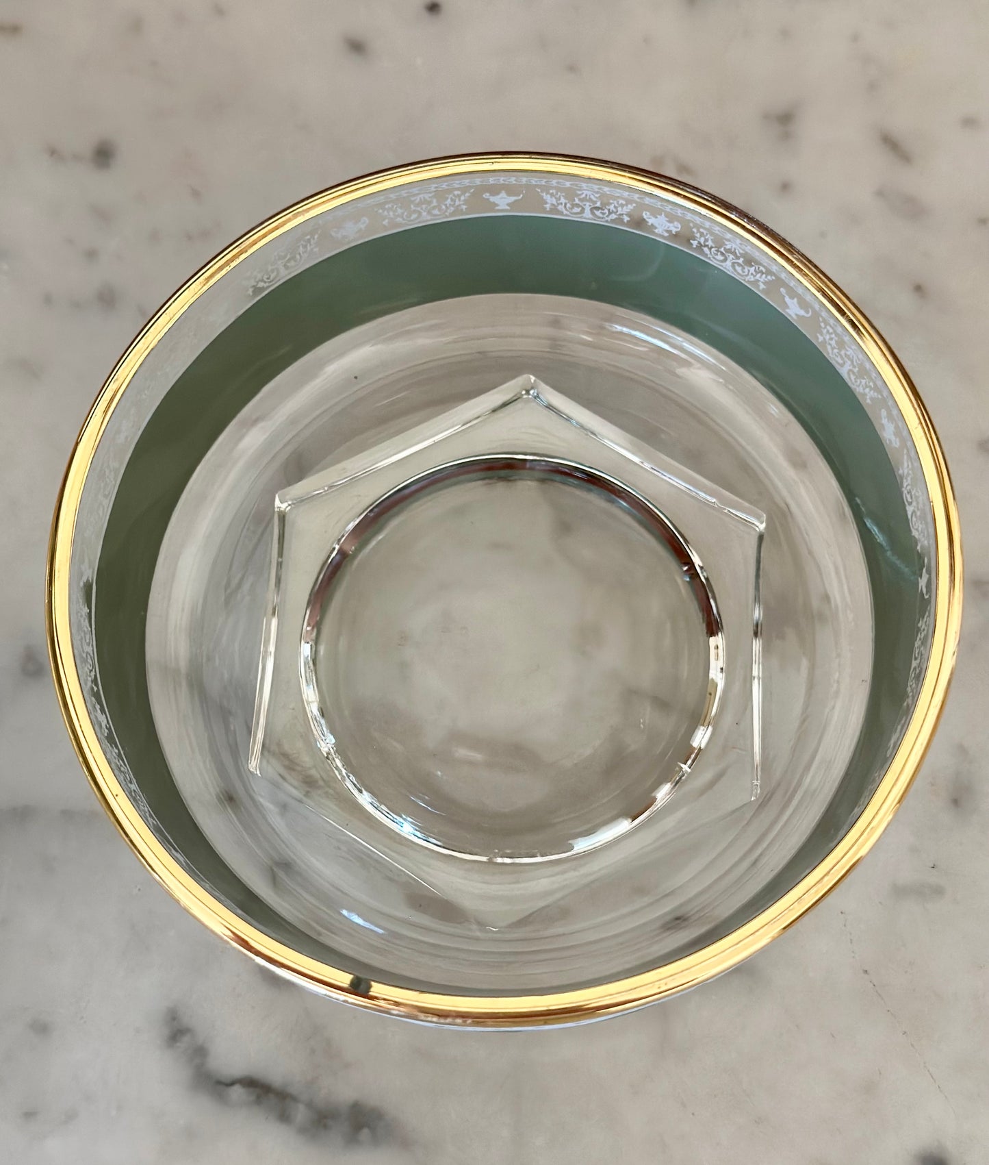 Vintage Jeanette Glass Hellenic 4-Way Server Set