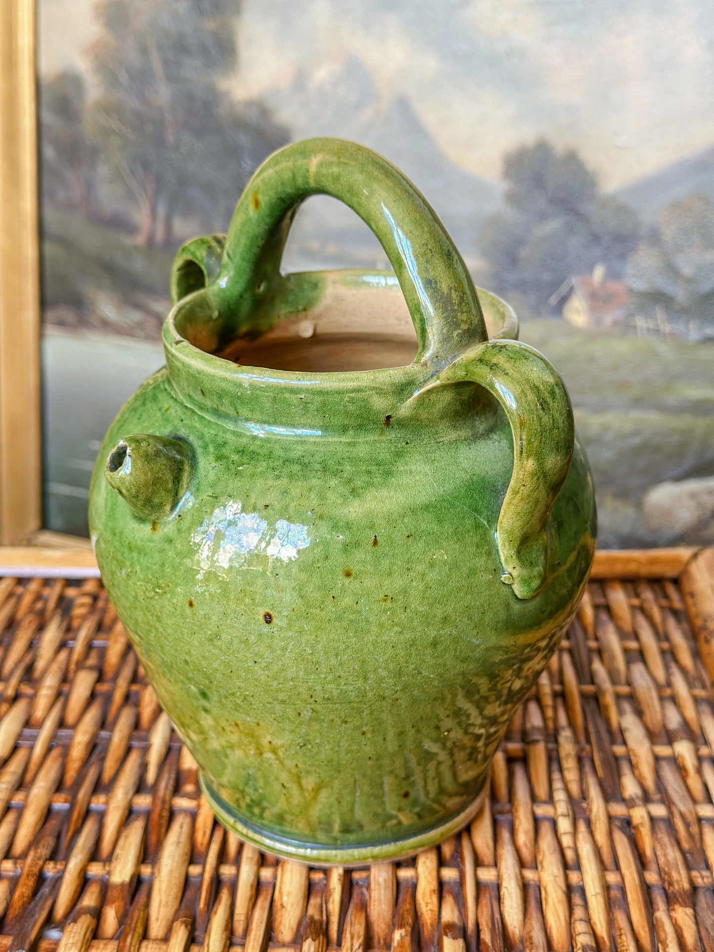 Olive Green Water Jug