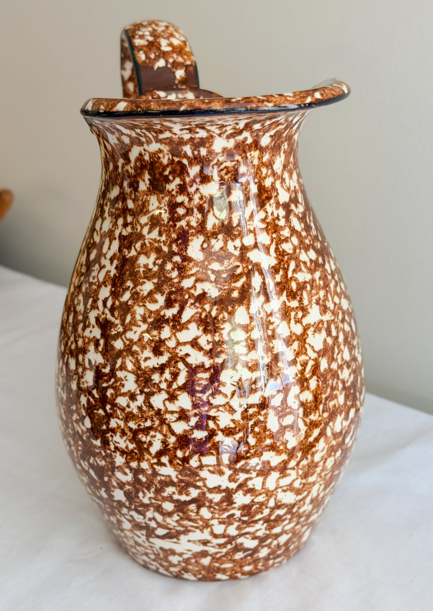 Vintage Stangl Spongeware Pitcher & Bowl Set