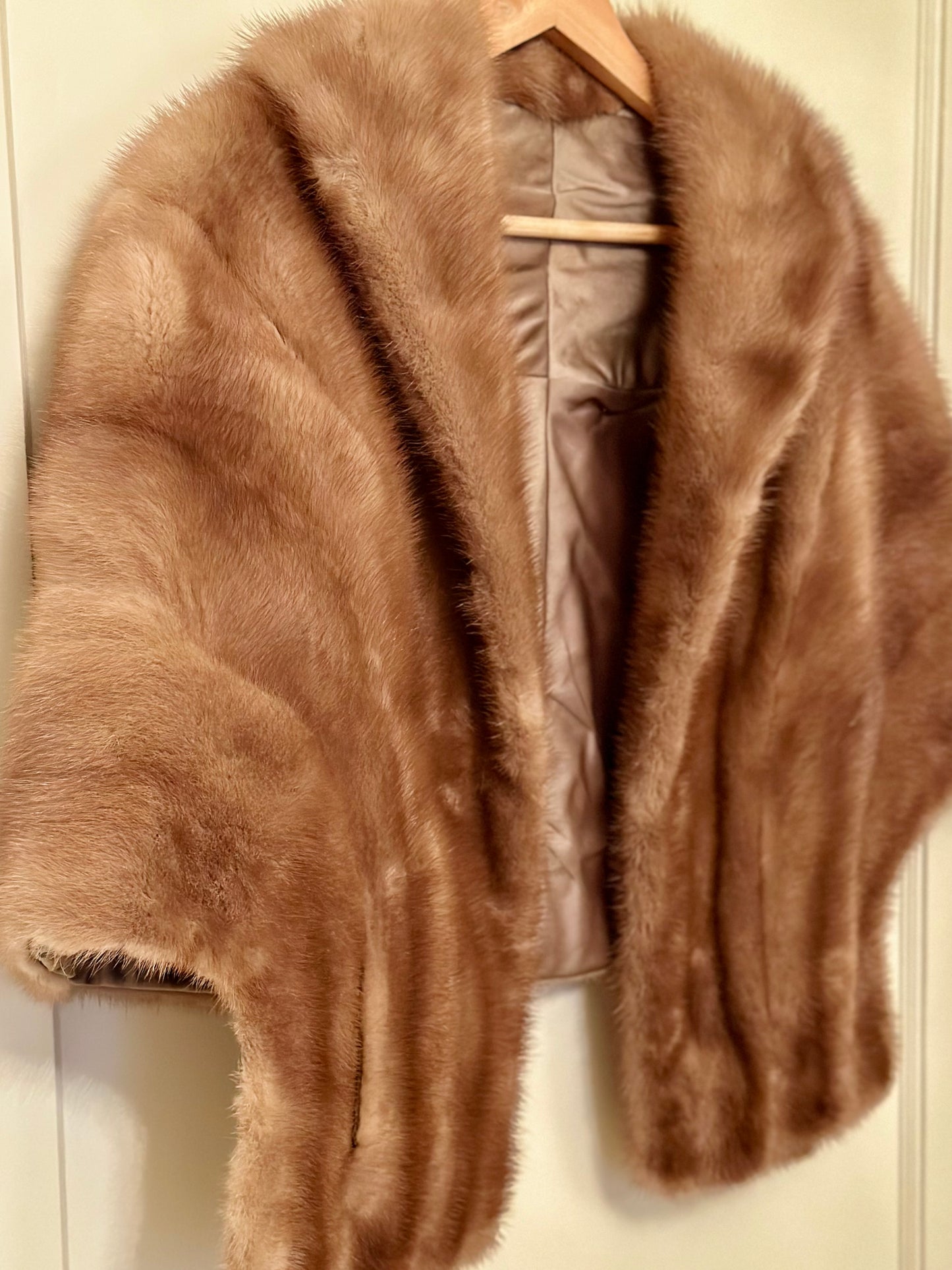 Vintage Light Brown Fur Stole