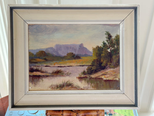 ‘View of Table Mountain from Cape Fear’ Oil Painting